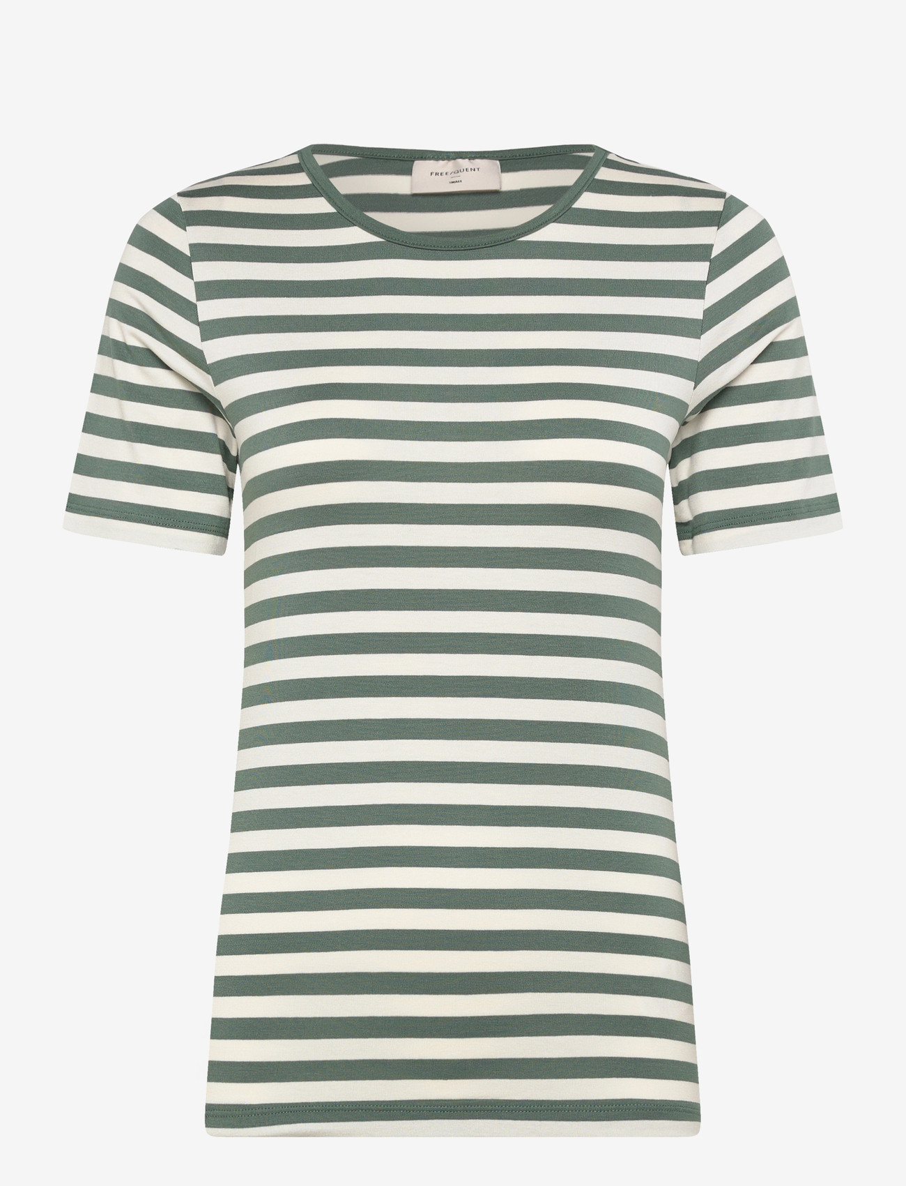 FREE/QUENT - FQLIANA-TEE - t-shirts - dark forest w. star off-white - 1