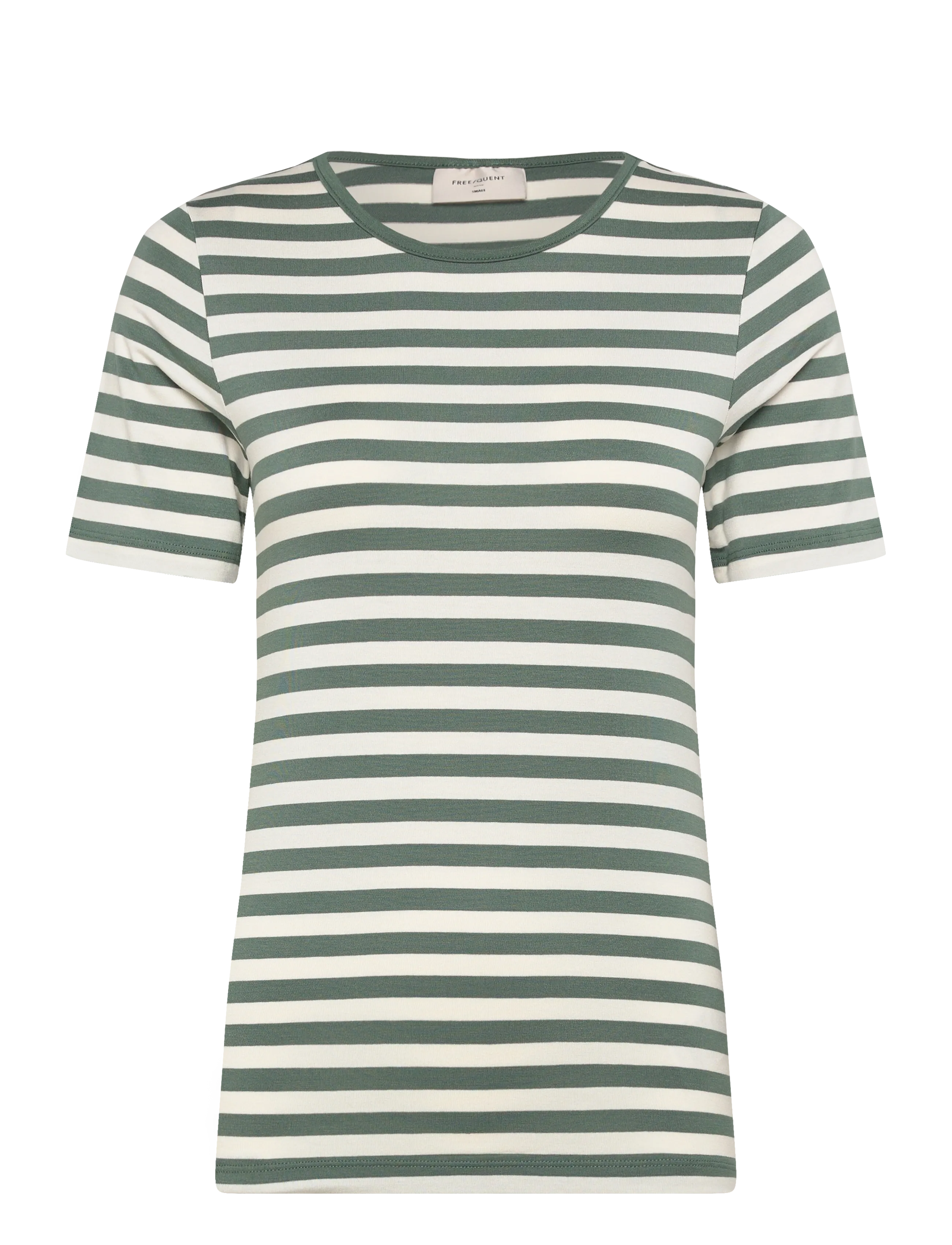 FREE/QUENT FQLIANA-TEE - FREE|QUENT - DARK FOREST W. STAR OFF-WHITE / green