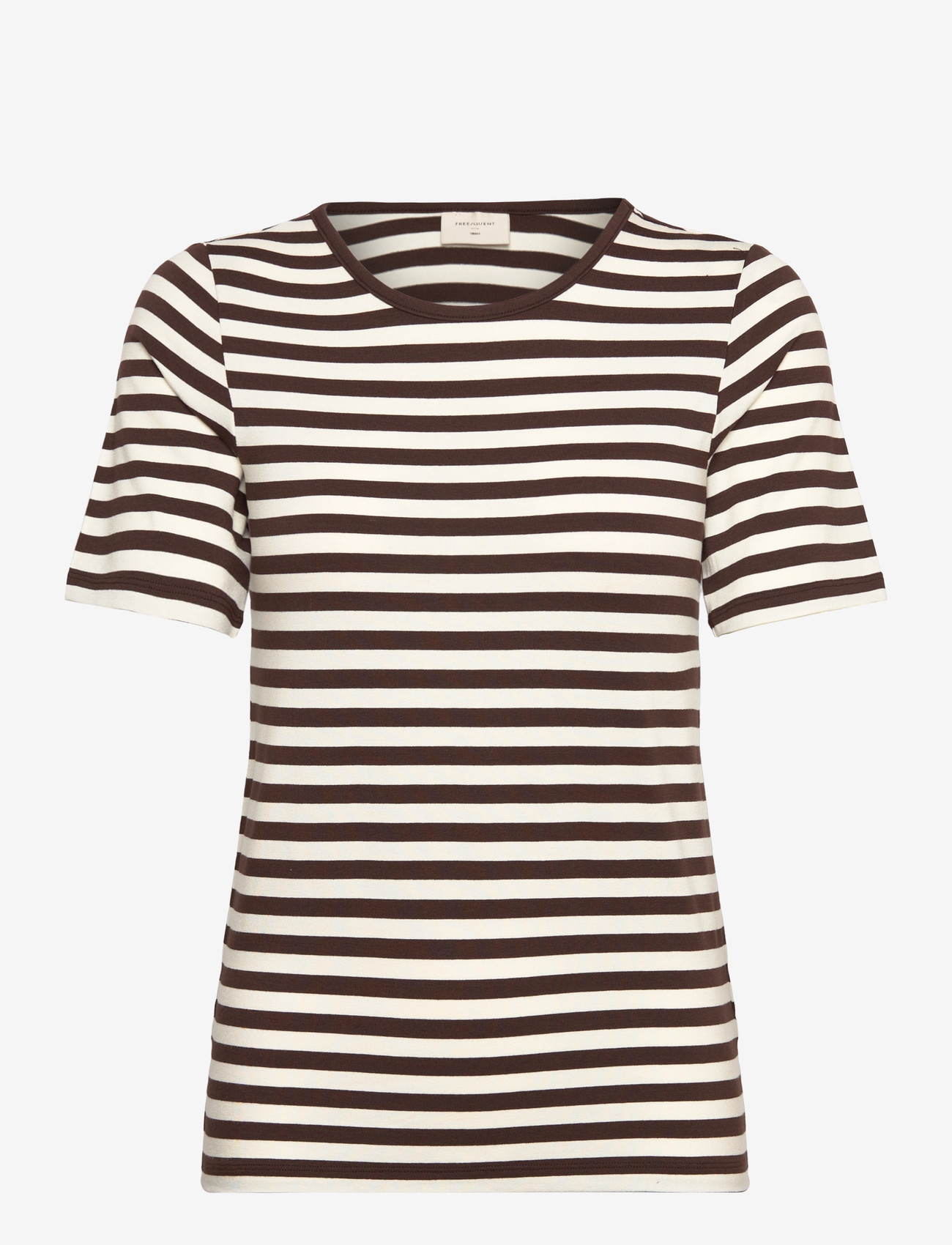 FREE/QUENT - FQLIANA-TEE - t-shirts - coffee bean w. star off-white - 0