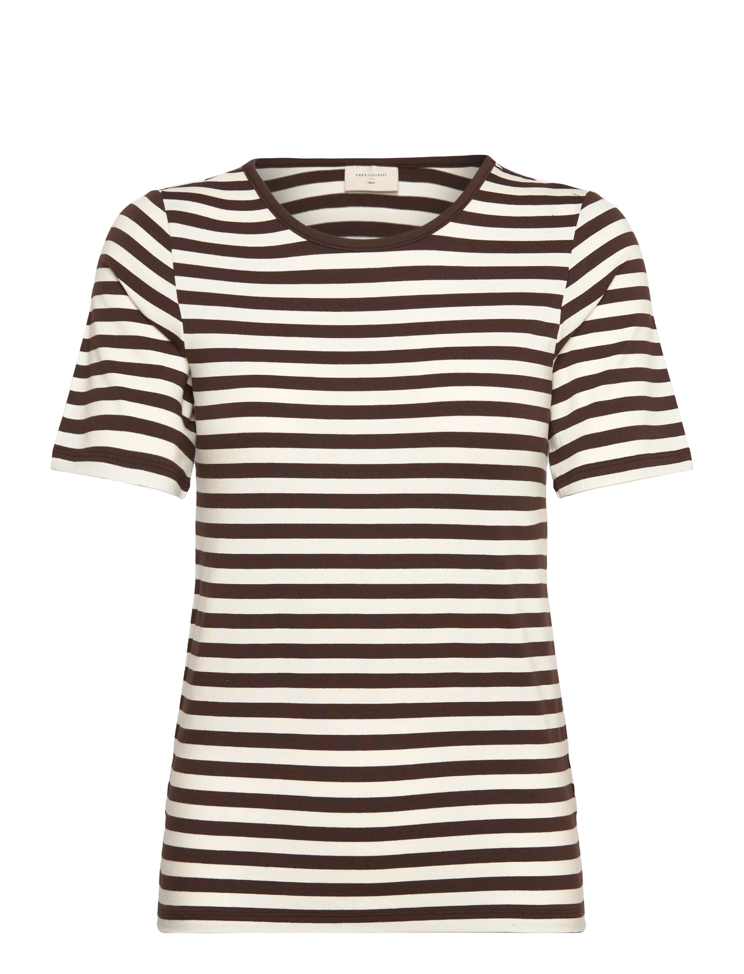 FREE/QUENT FQLIANA-TEE - Flash Days - COFFEE BEAN W. STAR OFF-WHITE / brown