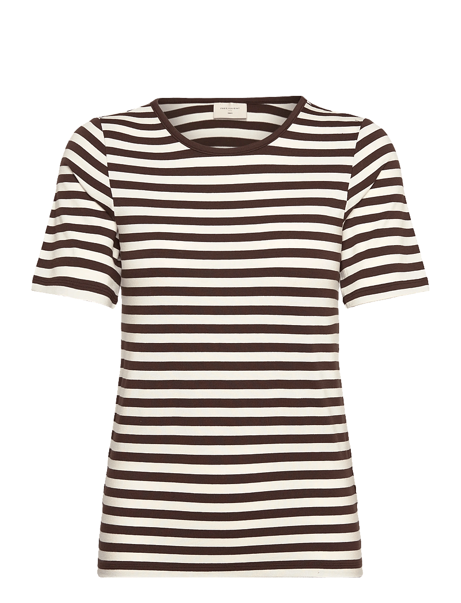 FREE/QUENT - FQLIANA-TEE - t-shirts - coffee bean w. star off-white - 1