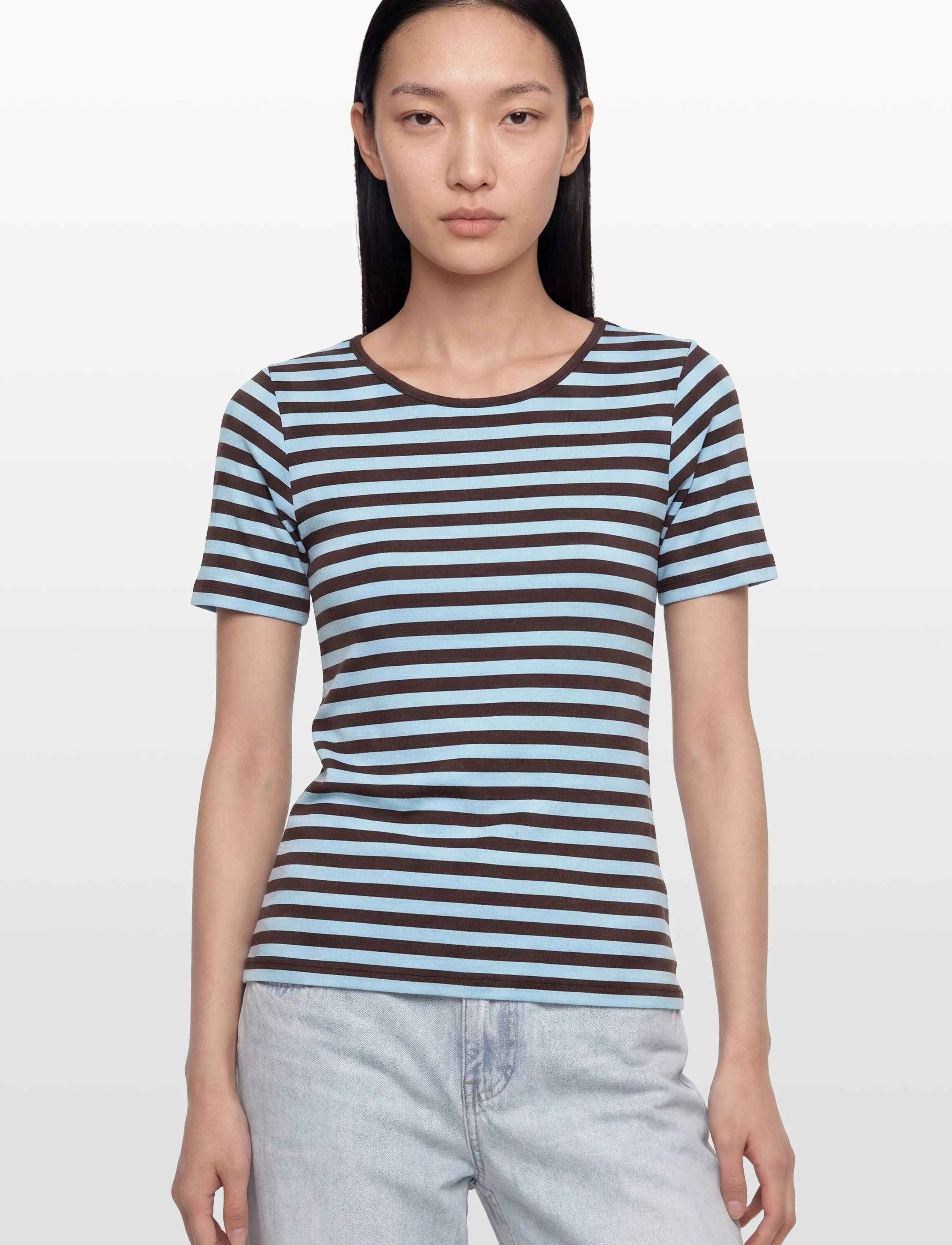 FREE/QUENT - FQLIANA-TEE - t-shirts - coffee bean w. blue bell - 3