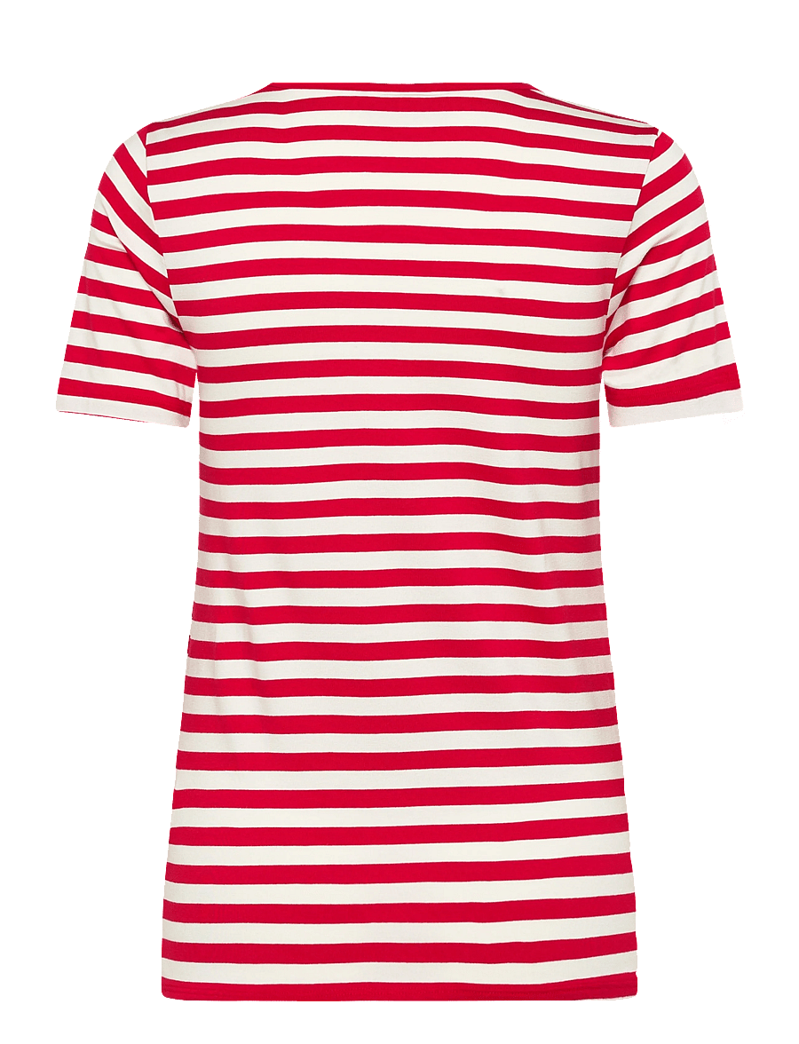 FREE/QUENT - FQLIANA-TEE - t-shirts - true red w. star off-white - 2