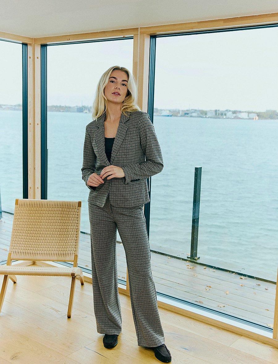 FREE/QUENT - FQSONNY-JACKET - enkeltradede blazere - moonbeam w. black - 0