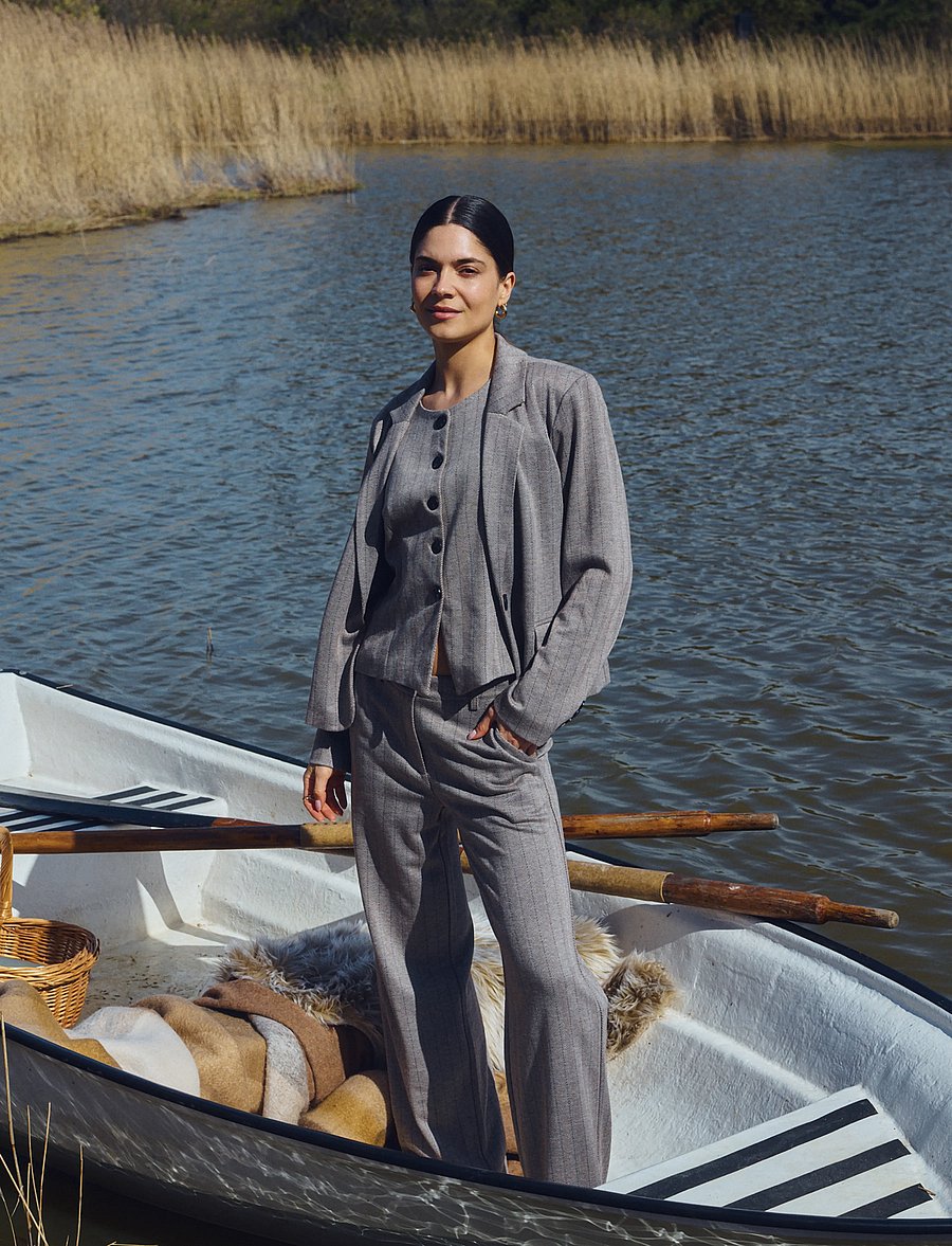 FREE/QUENT - FQBONNIE-JACKET - einreihige blazer - moonbeam w. mole - 0