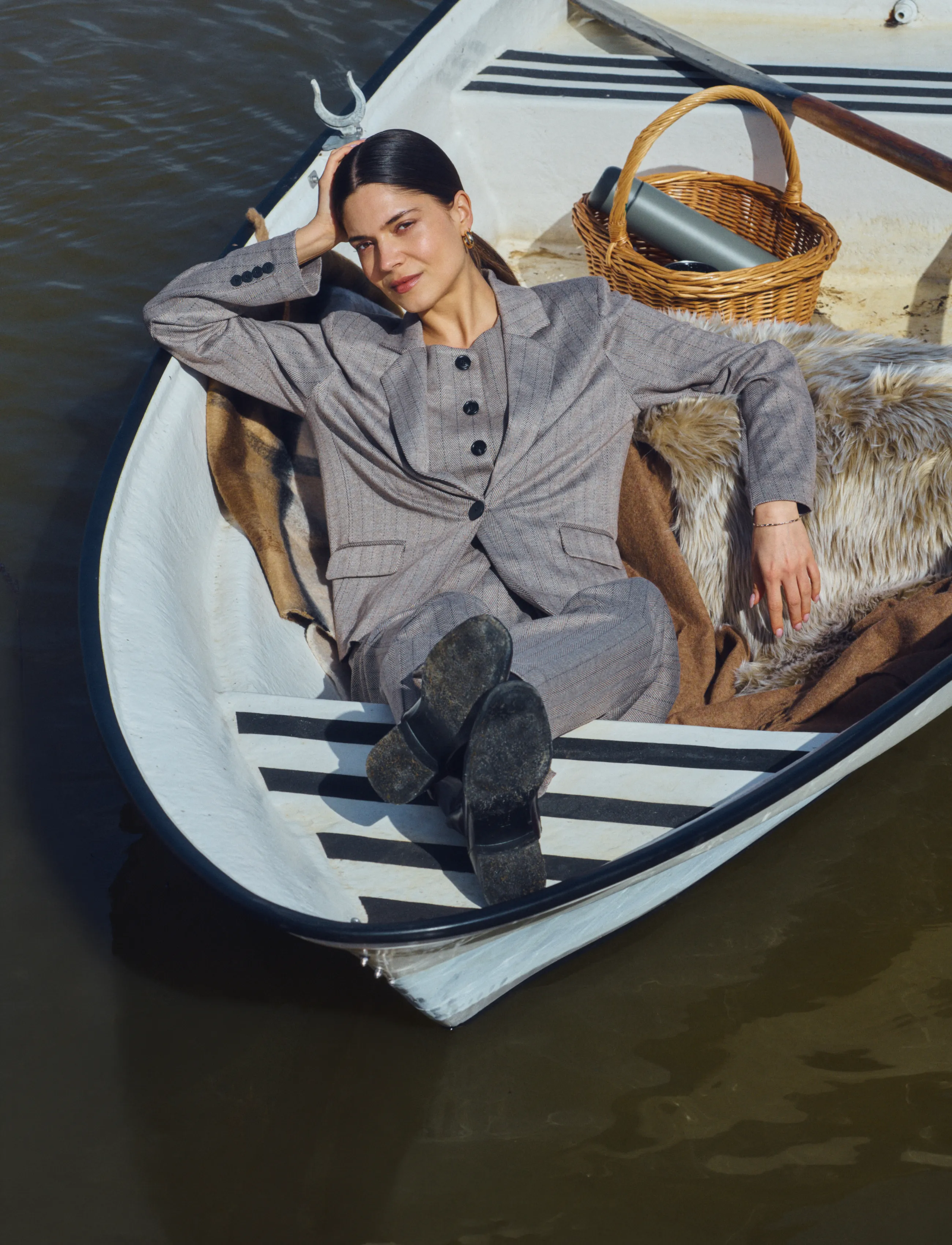 FREE/QUENT - FQBONNIE-JACKET - einreihige blazer - moonbeam w. mole - 4