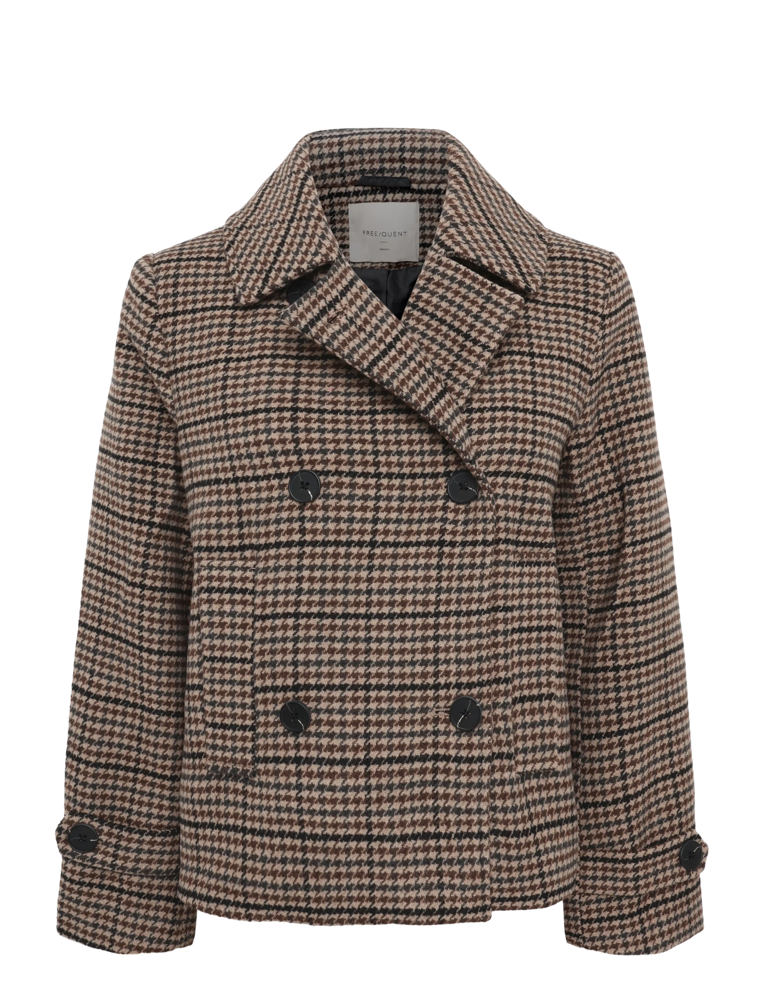 FREE/QUENT - FQSALIA-JACKET - wolljacken - desert taupe w. black - 1
