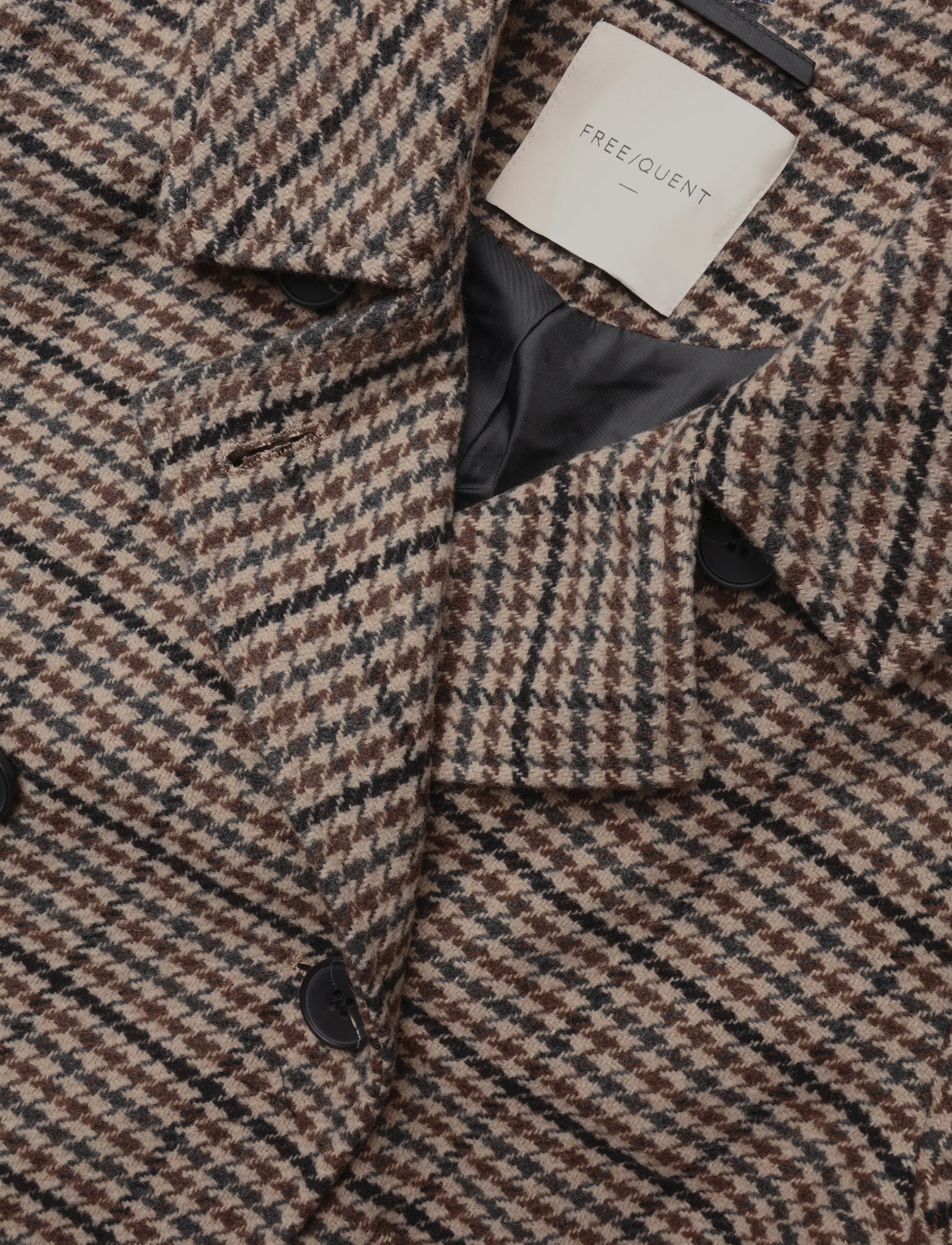 FREE/QUENT - FQSALIA-JACKET - wolljacken - desert taupe w. black - 5