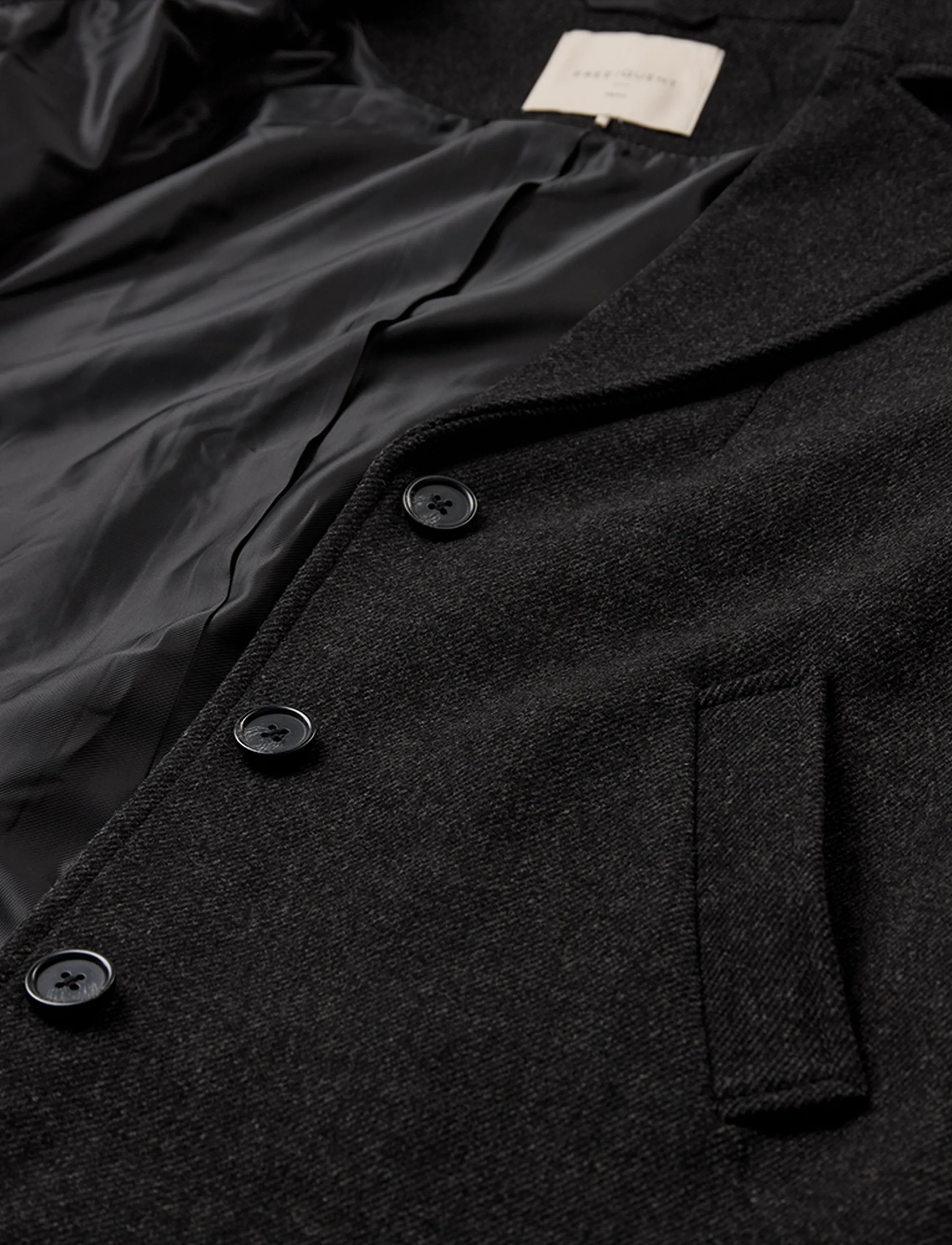 FREE/QUENT - FQMAYER-COAT - dark grey melange - 2