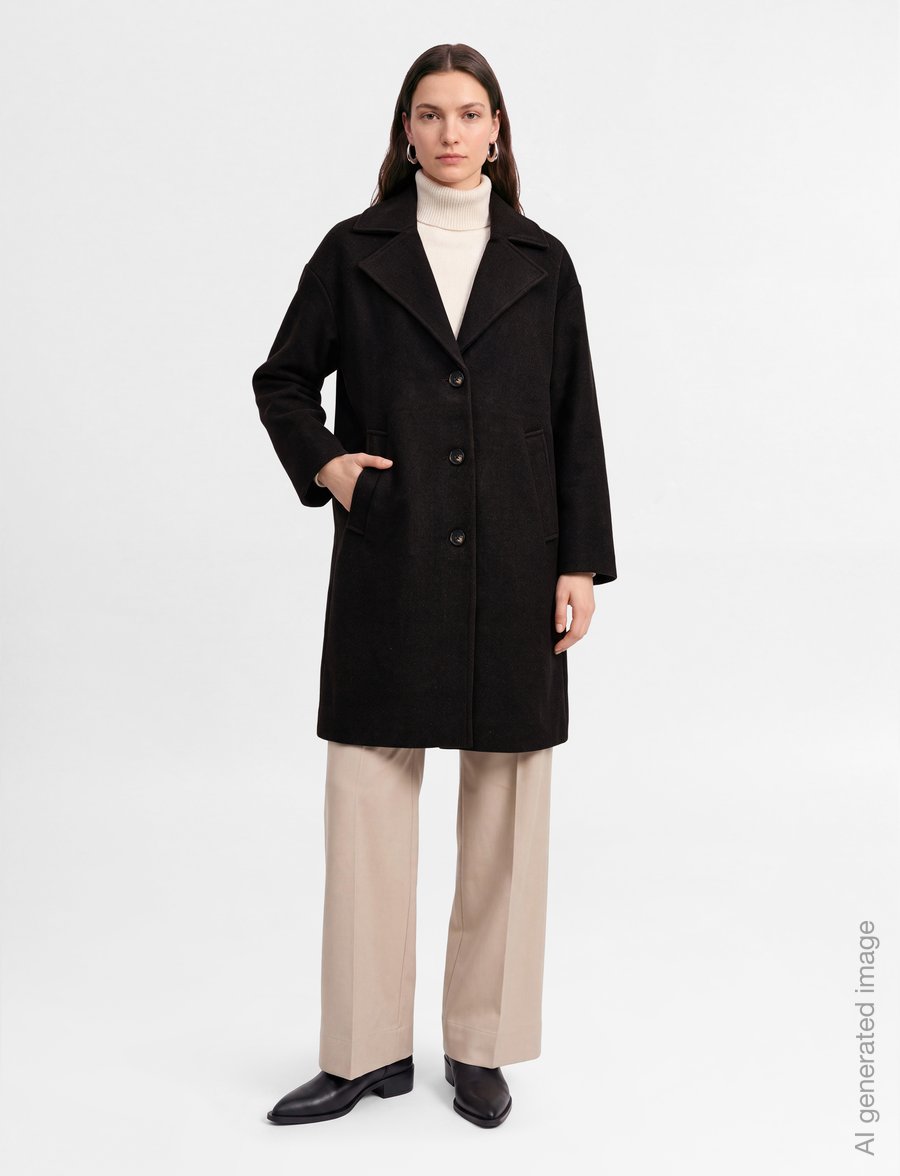 FREE/QUENT - FQMAYER-COAT - vinterjakker - mole melange - 0