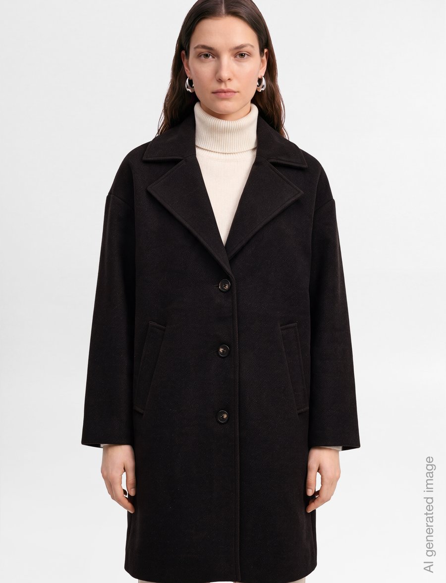 FREE/QUENT - FQMAYER-COAT - vinterjakker - mole melange - 3
