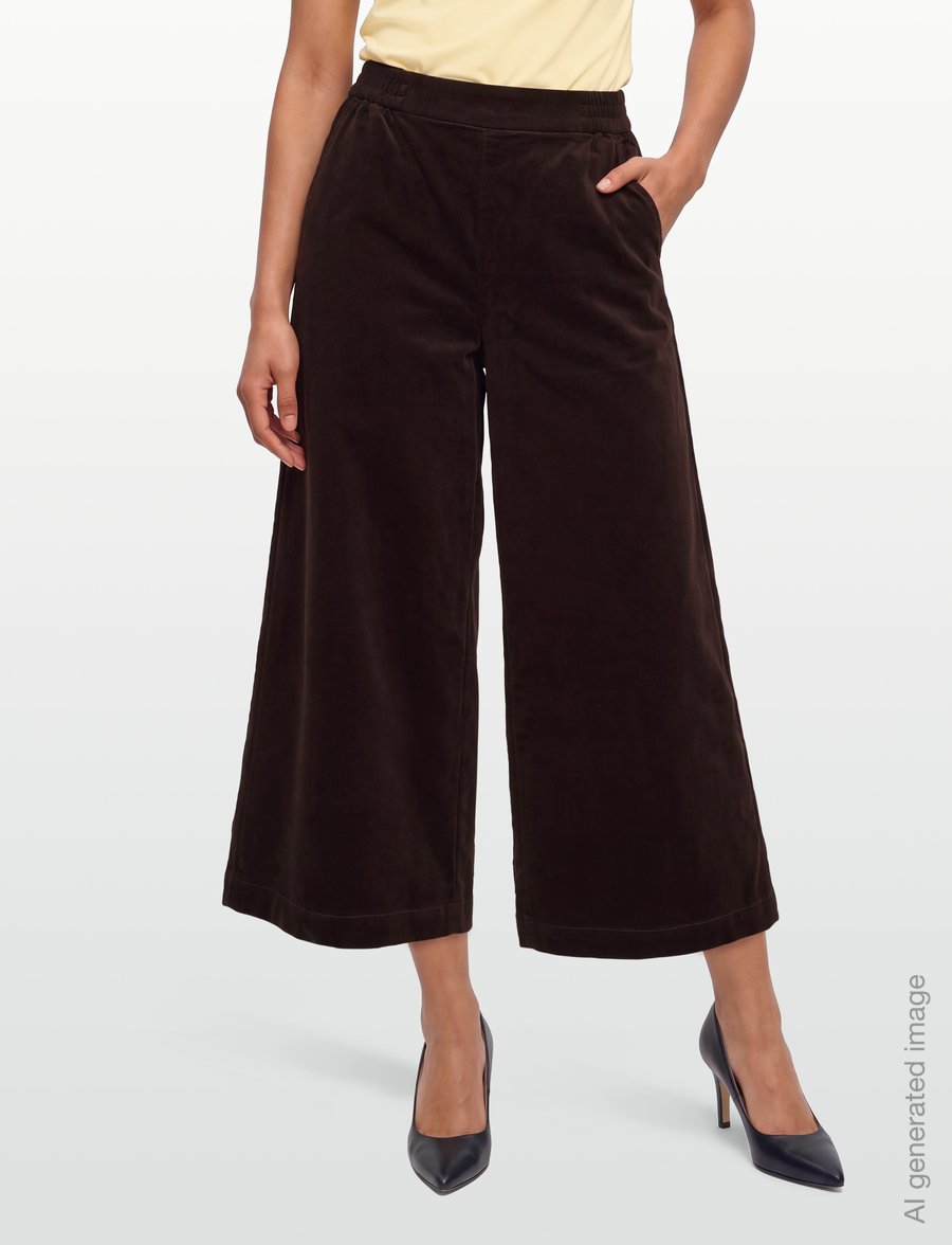 FREE/QUENT - FQOLANA-PANTS - hosen mit weitem bein - mole - 3