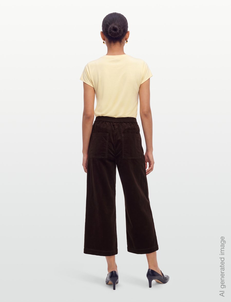 FREE/QUENT - FQOLANA-PANTS - hosen mit weitem bein - mole - 4