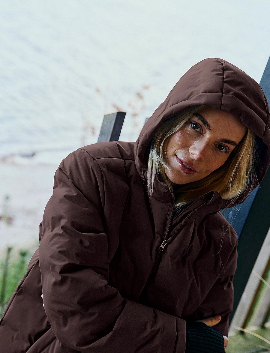 FREE/QUENT - FQSTELLA-JACKET - vinterjackor - mole - 3