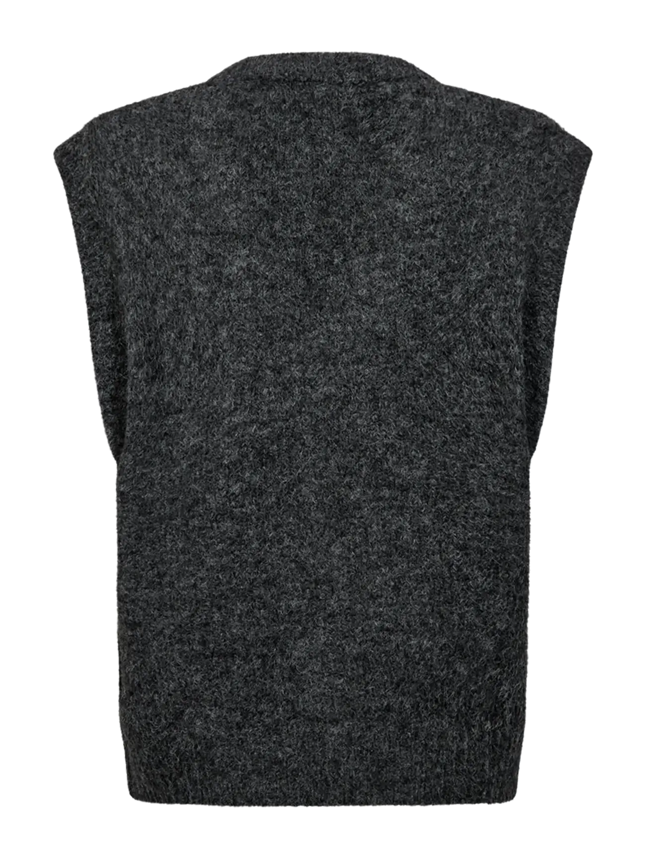FREE/QUENT - FQGRSLULU-WAISTCOAT - strikveste - dark grey ml w. oyster grey ml - 1