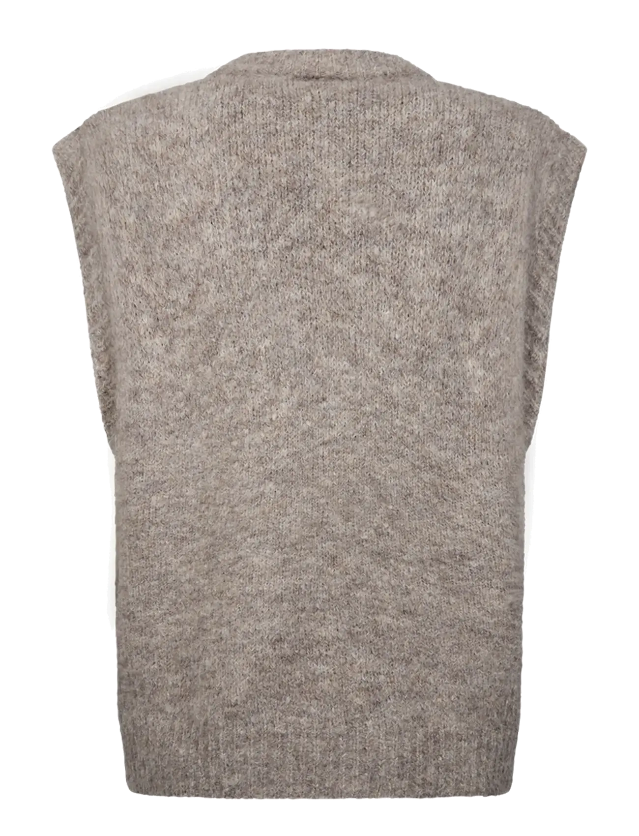FREE/QUENT - FQGRSLULU-WAISTCOAT - strikveste - desert taupe mel w pale m mel - 1