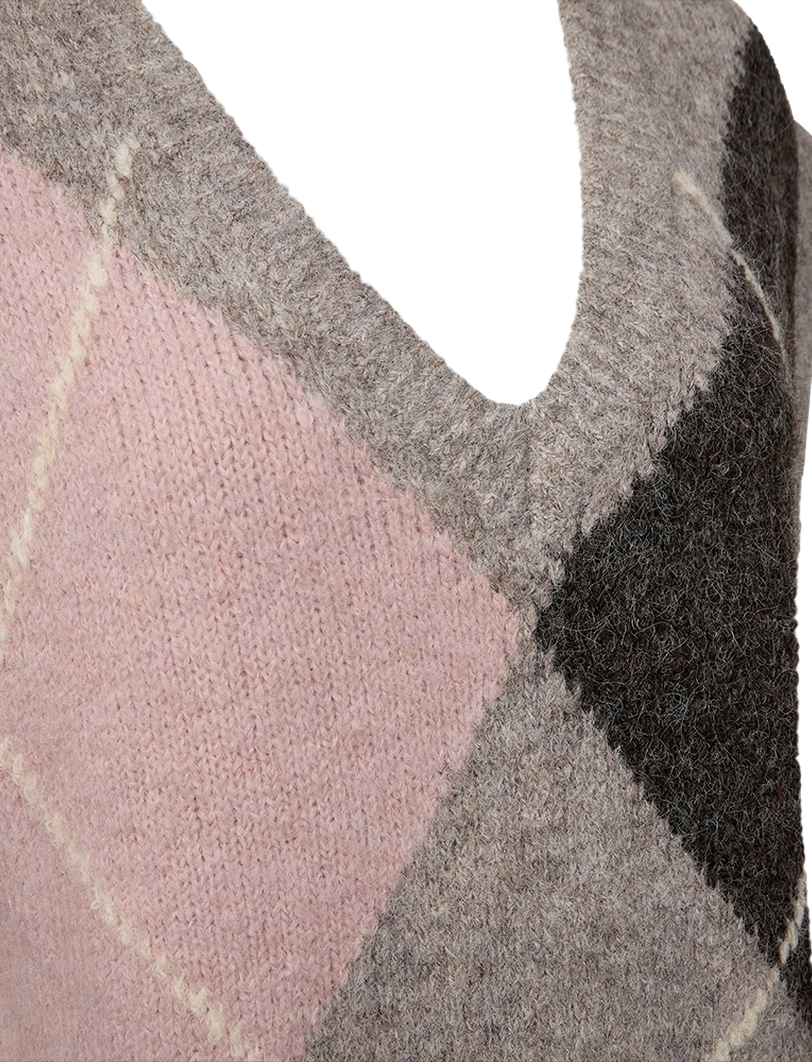 FREE/QUENT - FQGRSLULU-WAISTCOAT - strikveste - desert taupe mel w pale m mel - 2