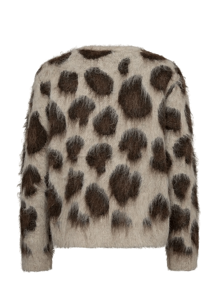 FREE/QUENT - FQLIPPI-CARDIGAN - cardigans - oyster grey mel w. mole mel - 1