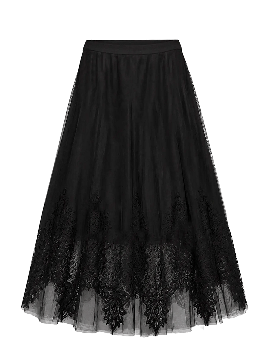 FREE/QUENT - FQMONICA-SKIRT - maxi skirts - black - 0