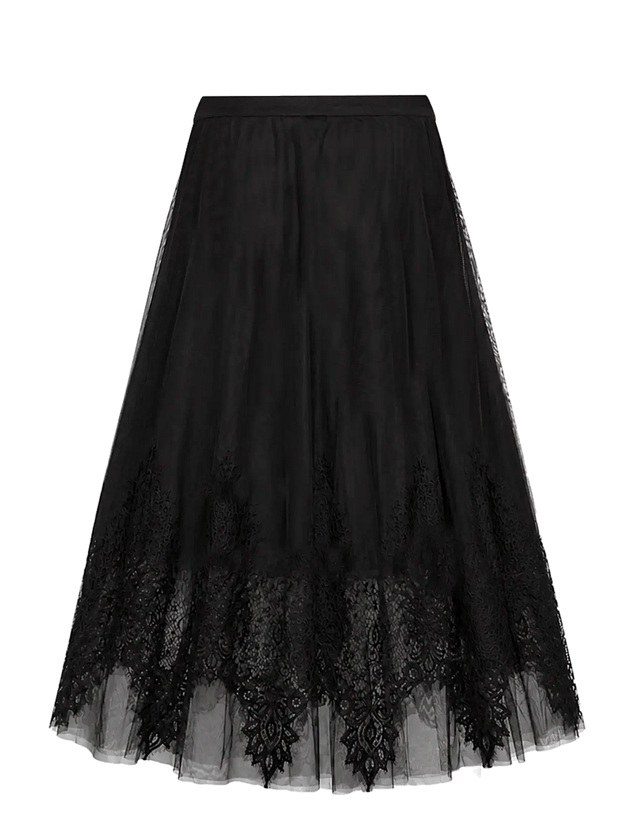FREE/QUENT - FQMONICA-SKIRT - maxi skirts - black - 1