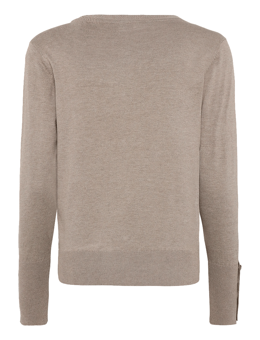 FREE/QUENT - FQKATIE-PULLOVER - koftor - desert taupe melange - 1