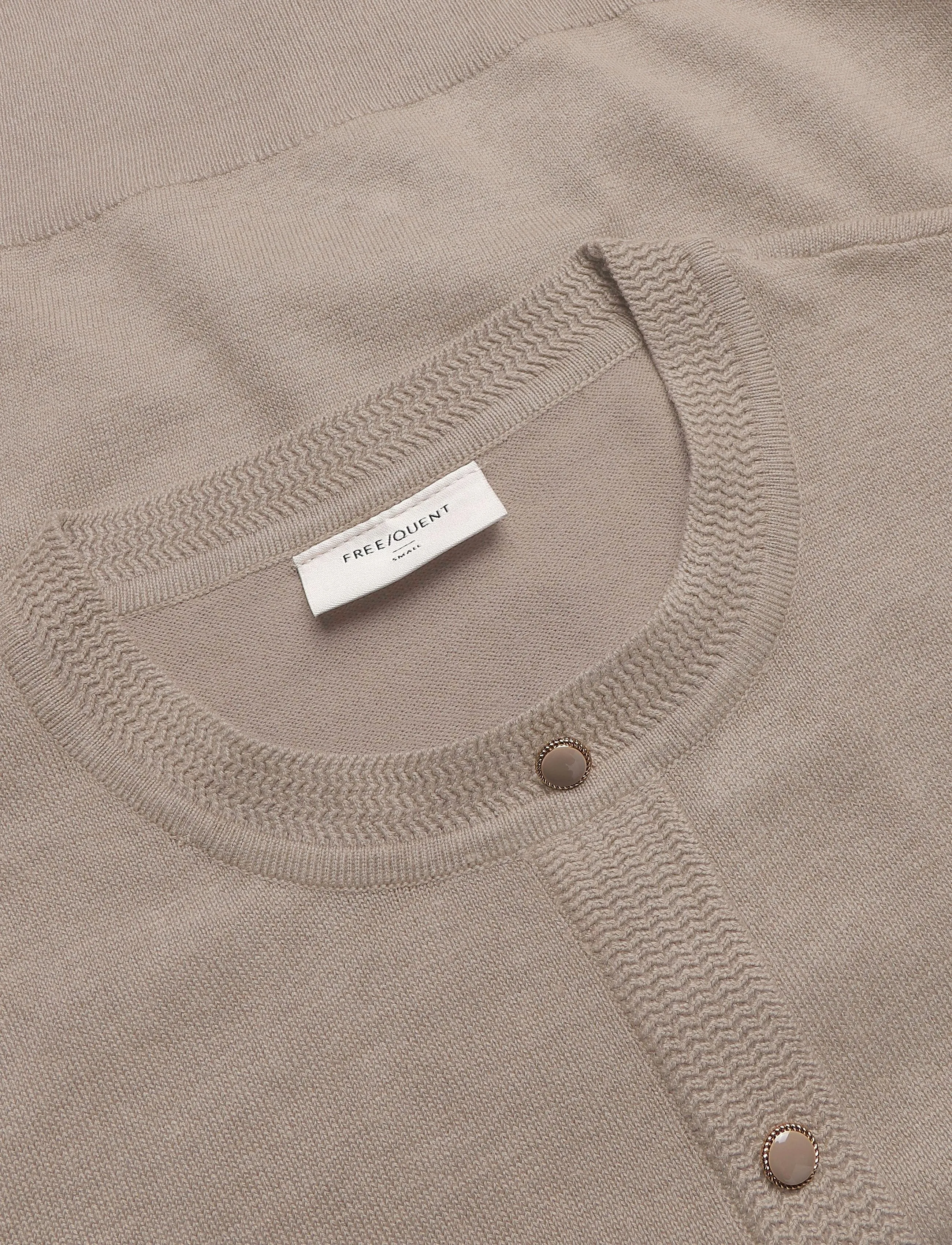 FREE/QUENT - FQKATIE-PULLOVER - koftor - desert taupe melange - 2