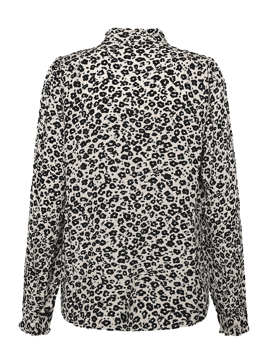 FREE/QUENT - FQADNEY-SHIRT - moonbeam w. black - 2