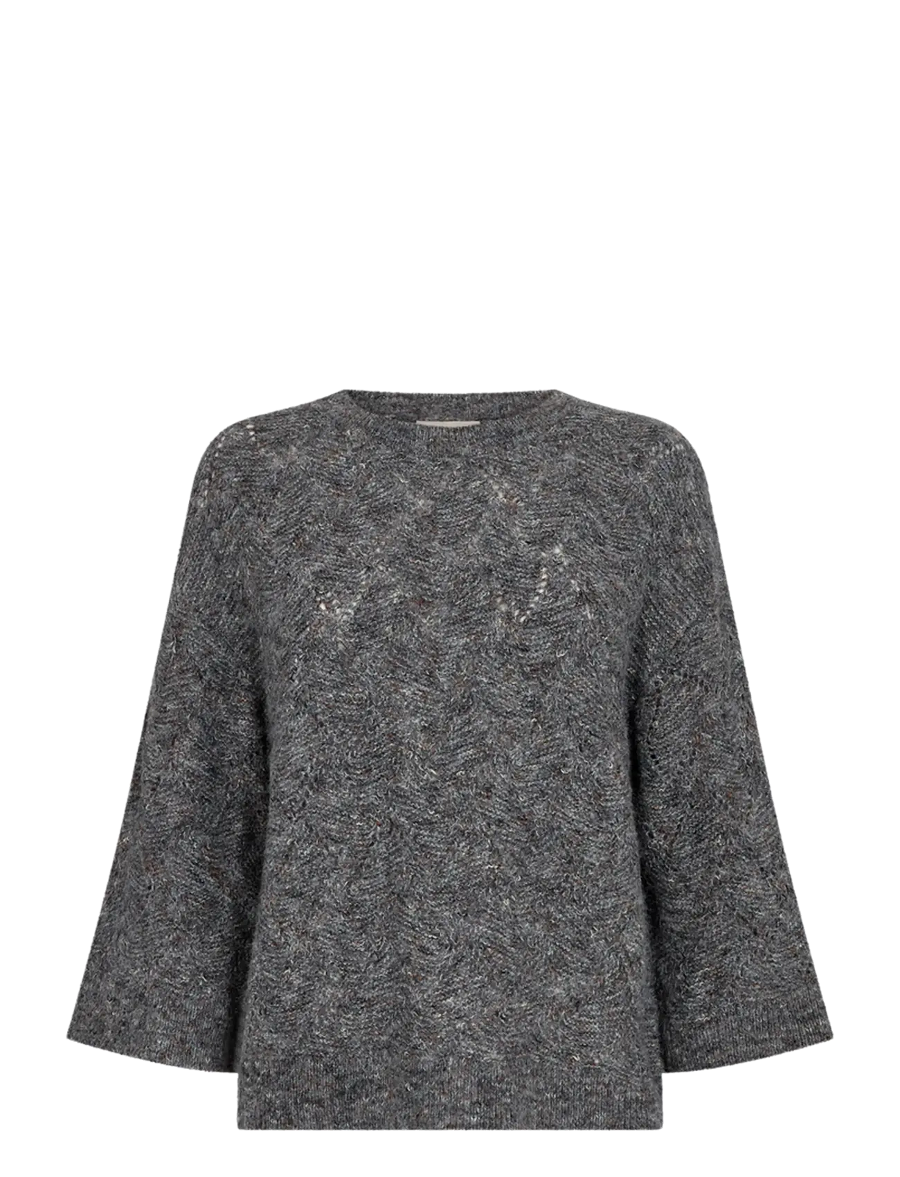 FREE/QUENT FQESTWEED-PULLOVER - FREE|QUENT - DARK GREY MELANGE / grey