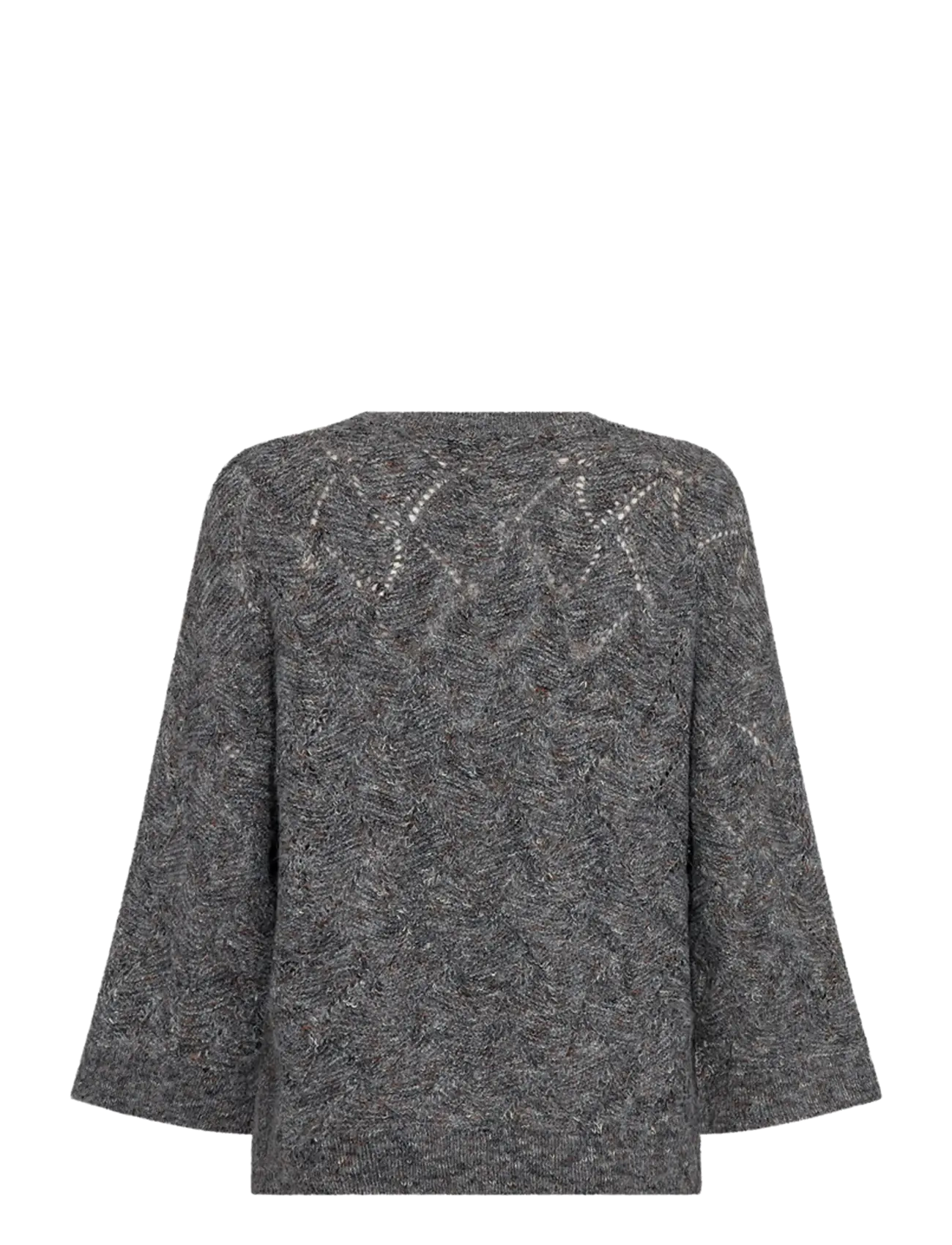 FREE/QUENT - FQESTWEED-PULLOVER - dark grey melange - 1