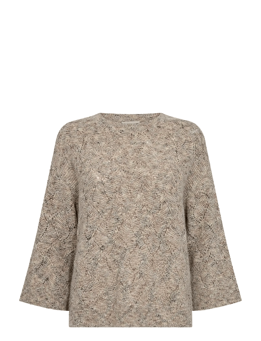 FREE/QUENT - FQESTWEED-PULLOVER - pullover - oyster grey melange - 1