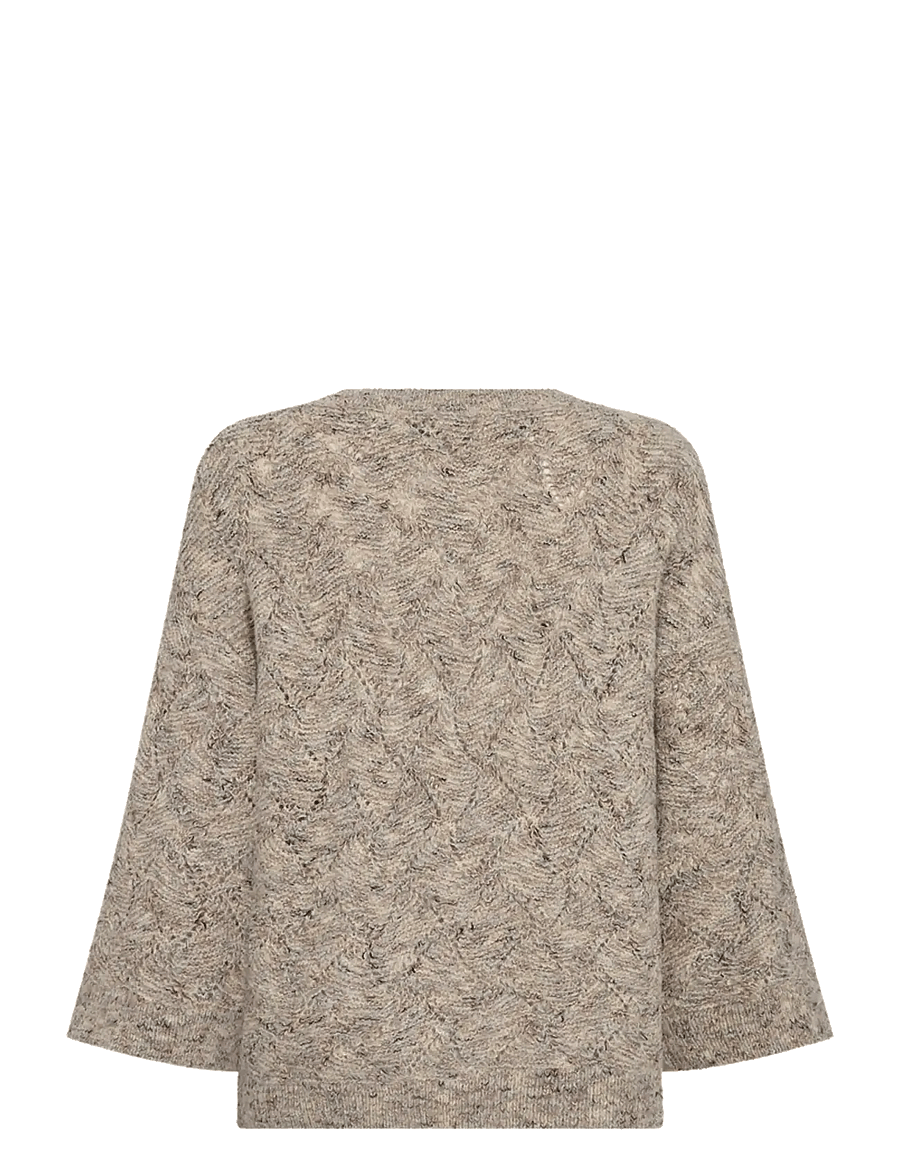 FREE/QUENT - FQESTWEED-PULLOVER - pullover - oyster grey melange - 2