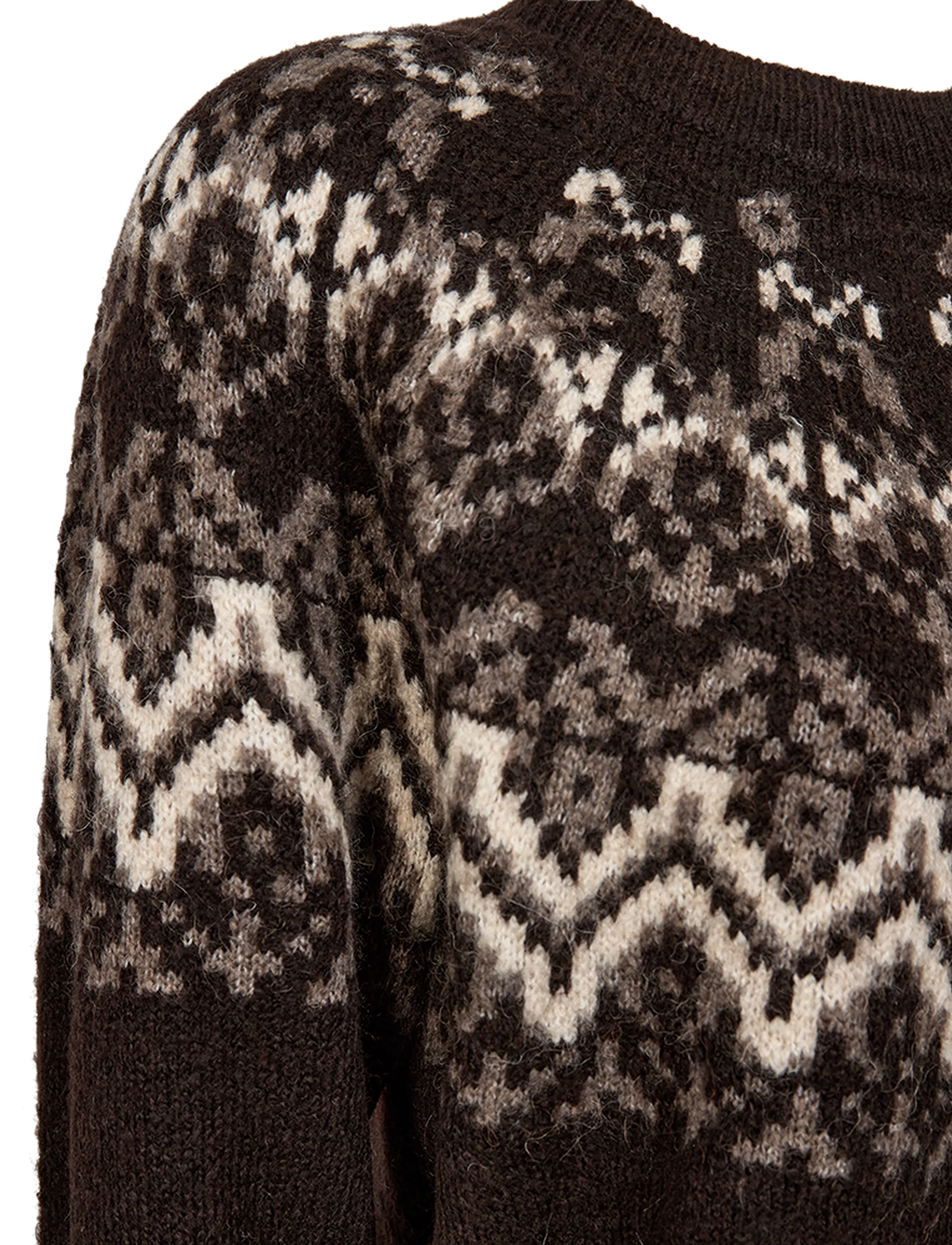 FREE/QUENT - FQMERLA-PULLOVER - stickade tröjor - mole w. morel - 2