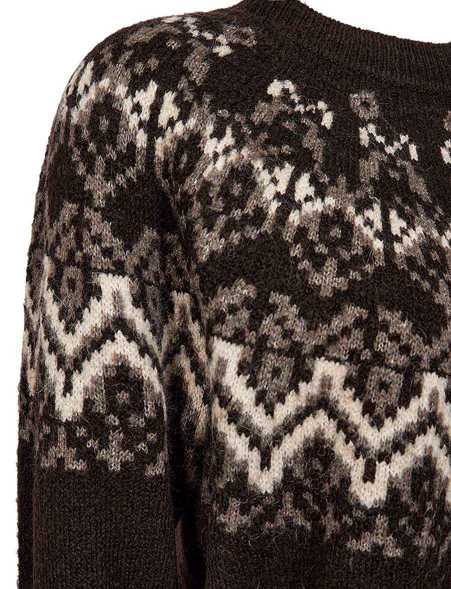 FREE/QUENT - FQMERLA-PULLOVER - stickade tröjor - mole w. morel - 2