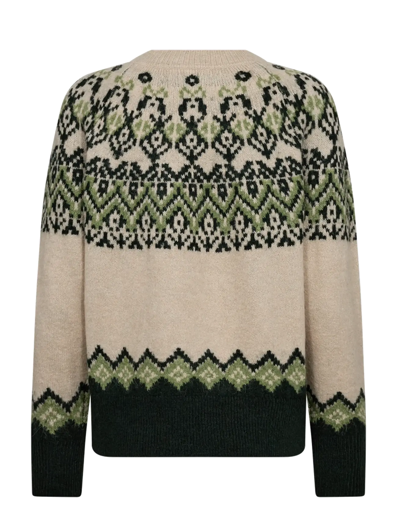 FREE/QUENT - FQMERLA-PULLOVER - jumpers - moonbeam w. deep forest - 2