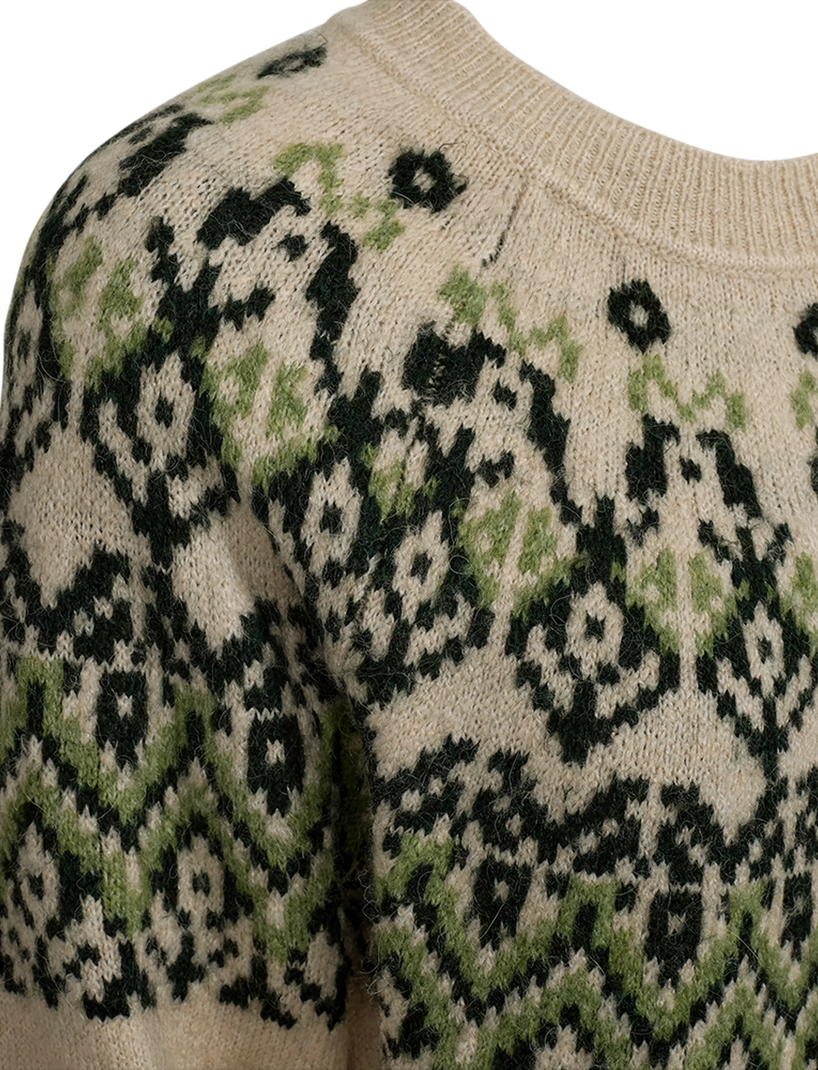 FREE/QUENT - FQMERLA-PULLOVER - jumpers - moonbeam w. deep forest - 5