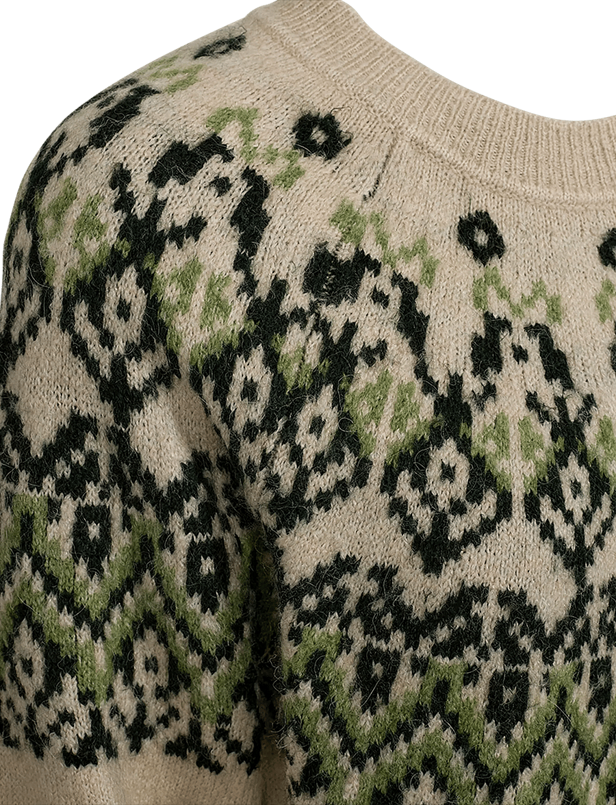FREE/QUENT - FQMERLA-PULLOVER - kampsunid - moonbeam w. deep forest - 5