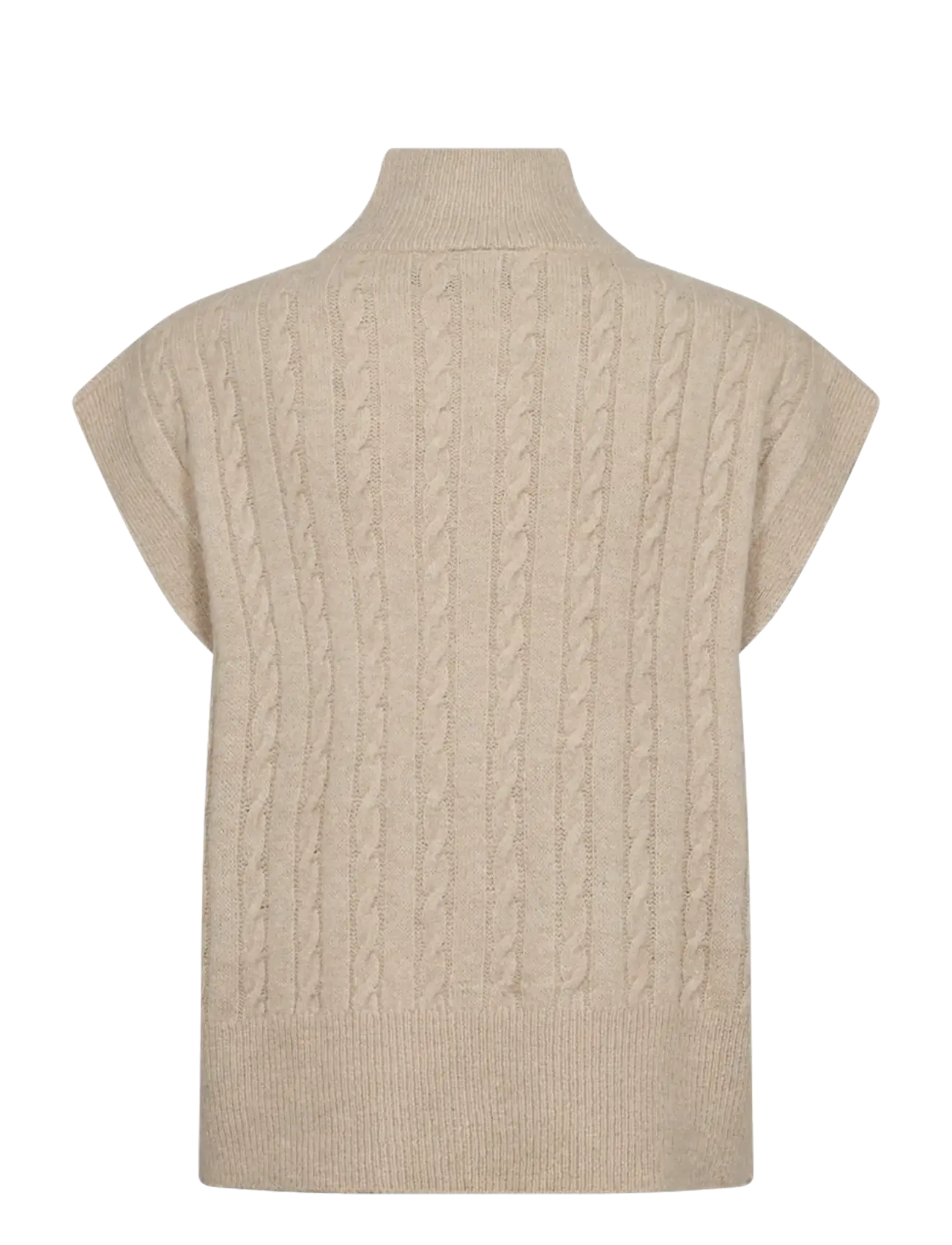 FREE/QUENT - FQMERLA-WAISTCOAT - stickade västar - moonbeam w. nightshade - 1