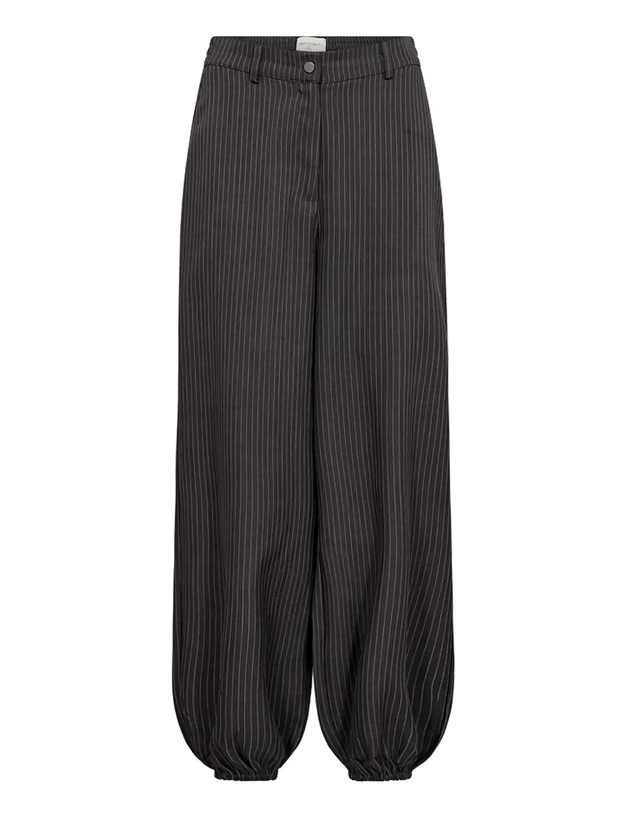 FREE/QUENT - FQMALI-PANTS - barrel-püksid - dark grey mel w star off-white - 0