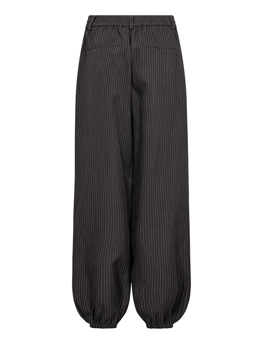 FREE/QUENT - FQMALI-PANTS - barrel-püksid - dark grey mel w star off-white - 1