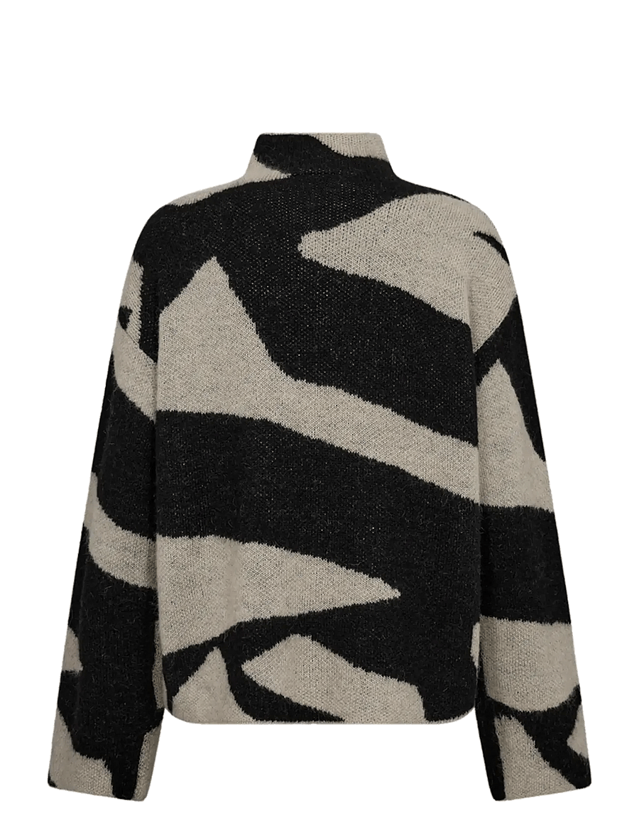 FREE/QUENT - FQDIDO-PULLOVER - pullover - moonbeam w. black - 1