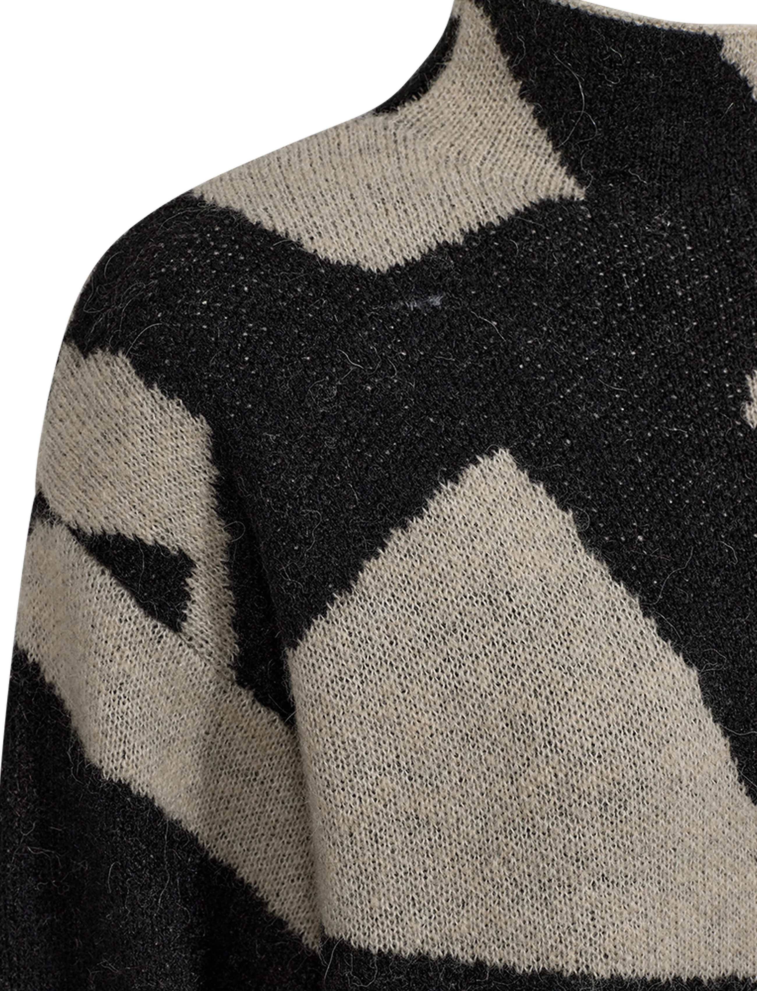 FREE/QUENT - FQDIDO-PULLOVER - moonbeam w. black - 2