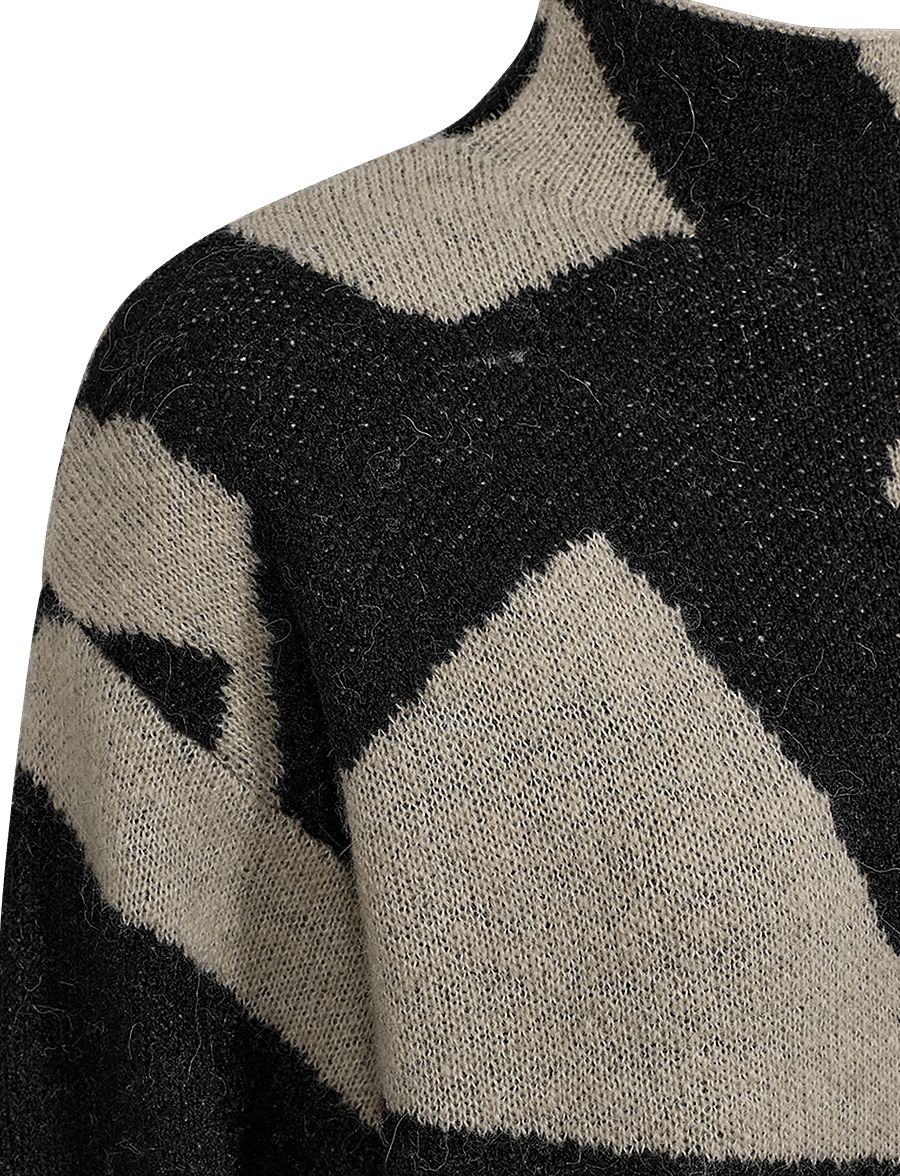 FREE/QUENT - FQDIDO-PULLOVER - pullover - moonbeam w. black - 2