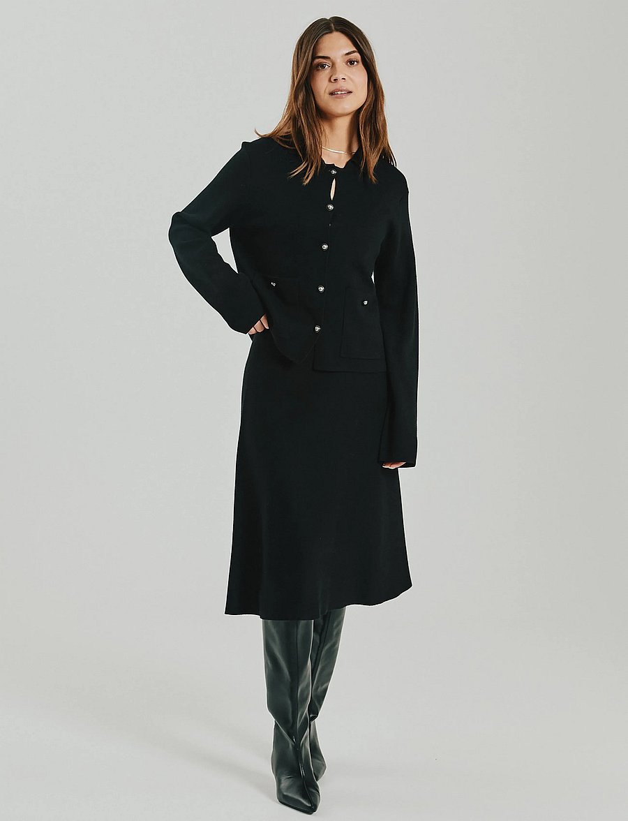 FREE/QUENT - FQANI-SKIRT - strickröcke - black - 0