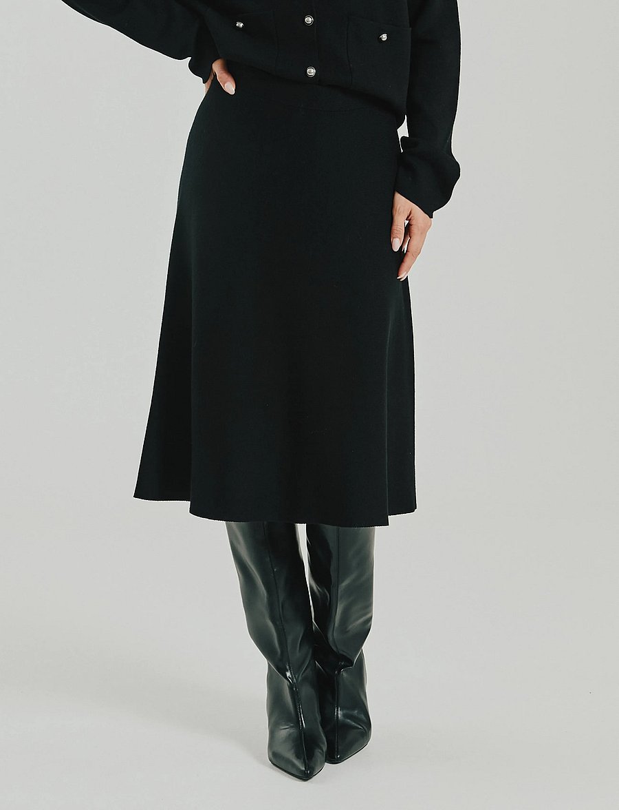 FREE/QUENT - FQANI-SKIRT - strickröcke - black - 3