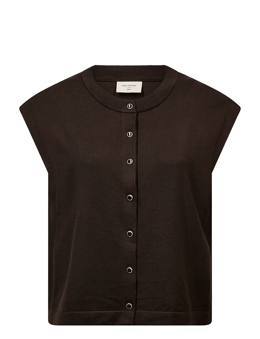 FREE/QUENT - FQKATIE-WAISTCOAT - mole - 0