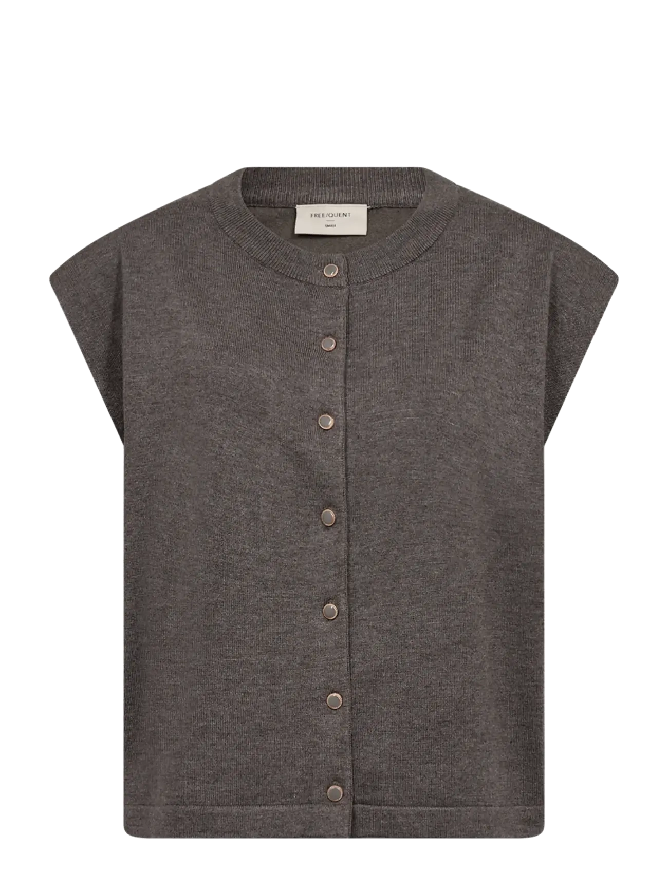 FREE/QUENT FQKATIE-WAISTCOAT - Kleidung - MOREL MELANGE / grey