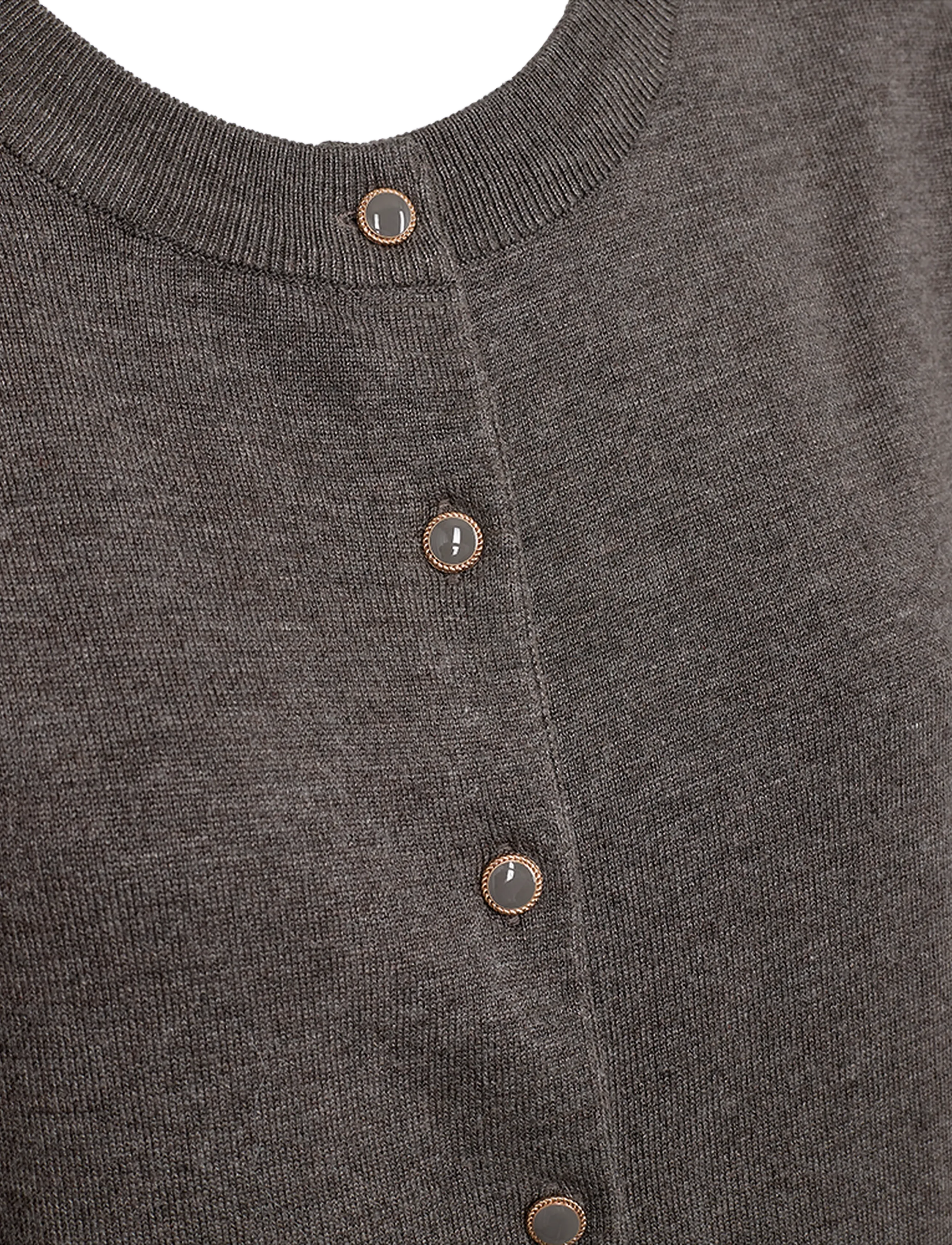 FREE/QUENT - FQKATIE-WAISTCOAT - morel melange - 5