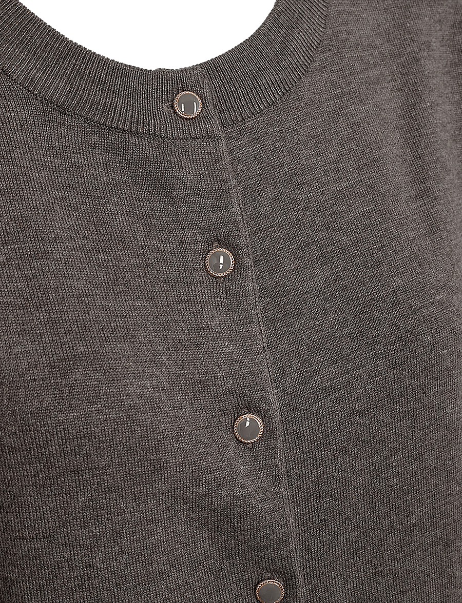 FREE/QUENT - FQKATIE-WAISTCOAT - morel melange - 5
