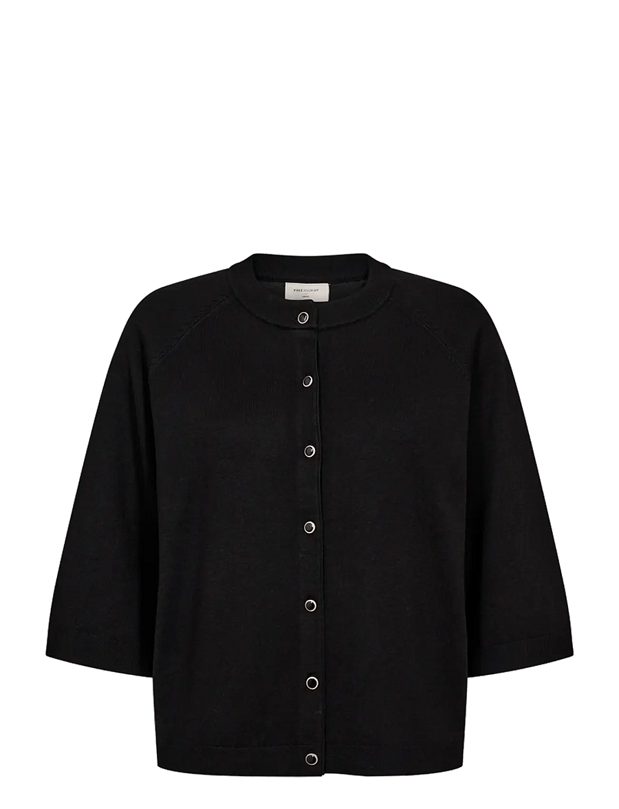 FREE/QUENT - FQKATIE-CARDIGAN - strickjacken - black - 1