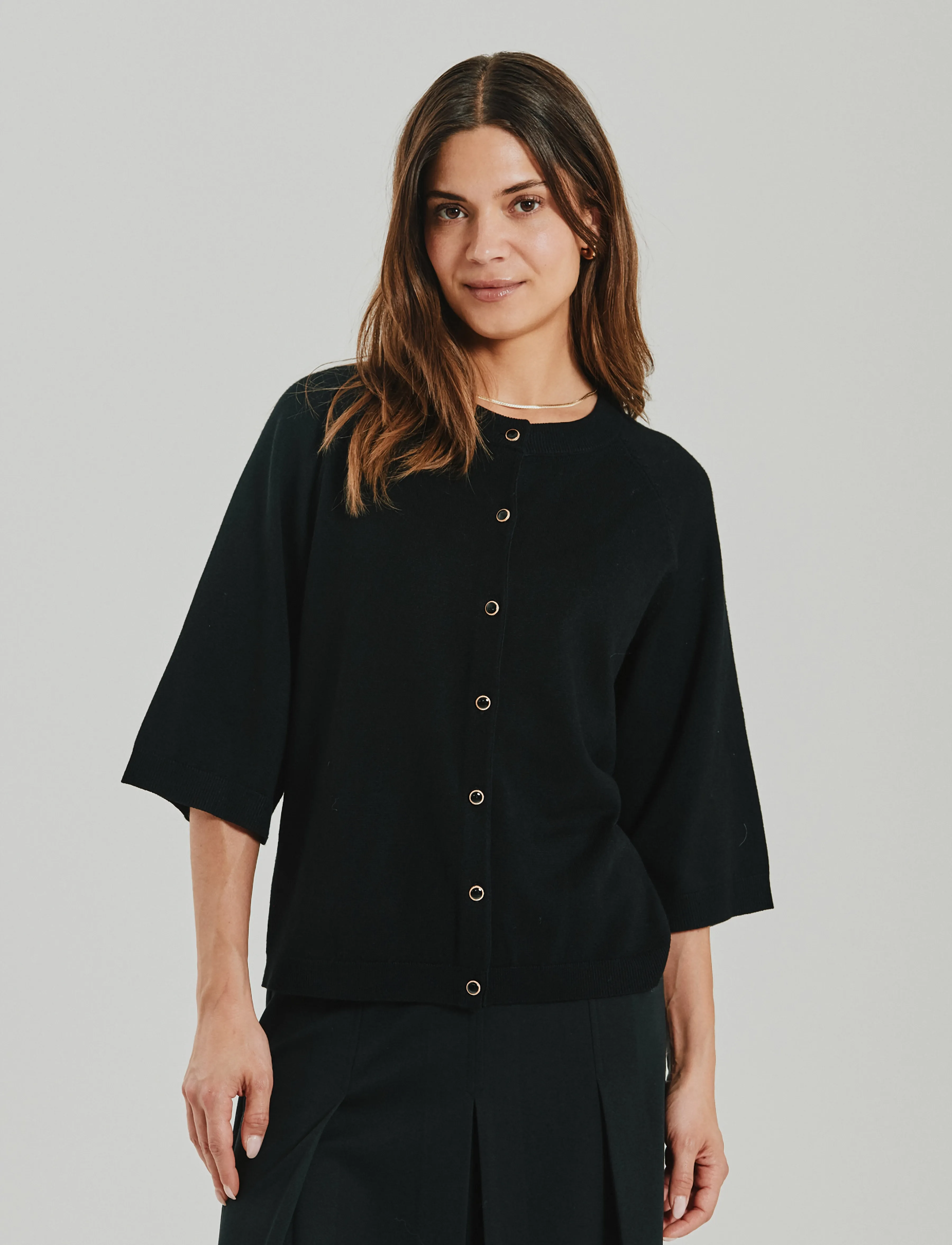 FREE/QUENT - FQKATIE-CARDIGAN - cardigans - black - 3